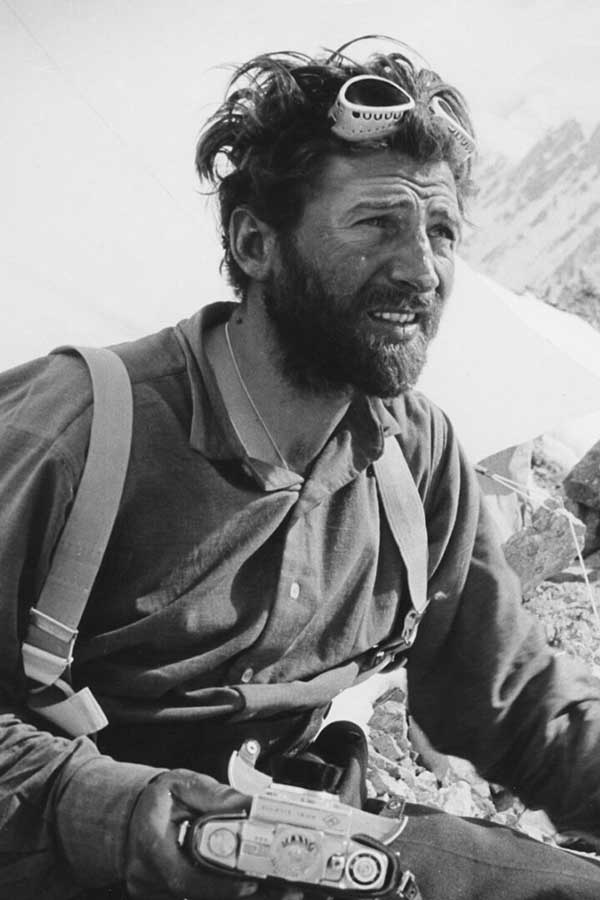 Hermann Buhl, pierwszy zdobywca Nanga Parbat i Broad Peaku, jeden z prekursorów stylu alpejskiego w himalaizmie.