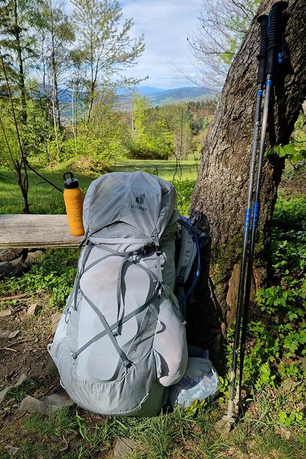 Deuter Aircontact Ultra 40+5 po spakowaniu wygląda tak...