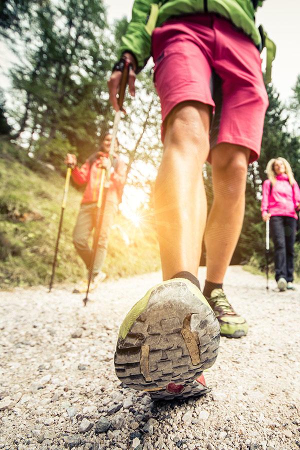 W roli butów do nordic walking najlepiej sprawdzi się obuwie, które wybralibyście na tę samą trasę bez kijków.