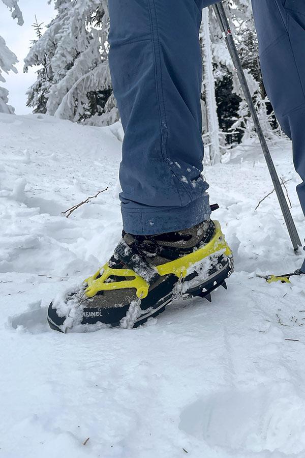 Mimo doskonale przyczepnej podeszwy, w takich warunkach Meindl Litepeak GTX musiałem uzbroić w raczki.