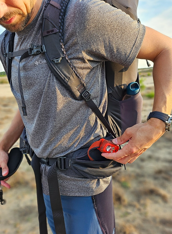 test plecaka Gregory Baltoro 75 - kieszenie na pasie biodrowym