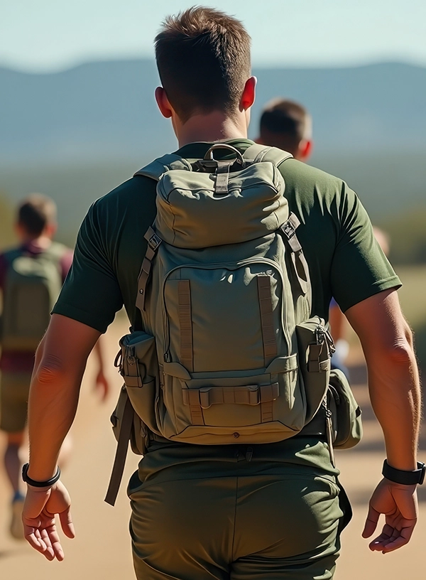 Rucking.