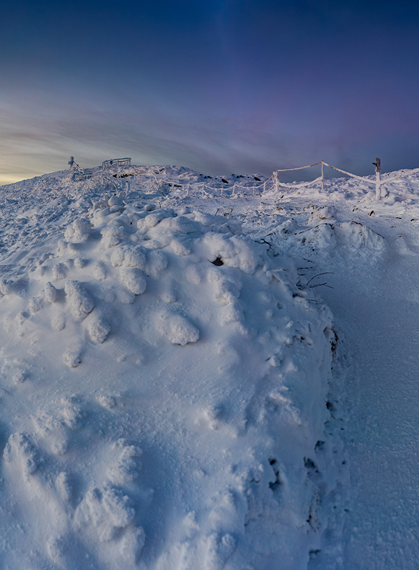 Bieszczady zimą.