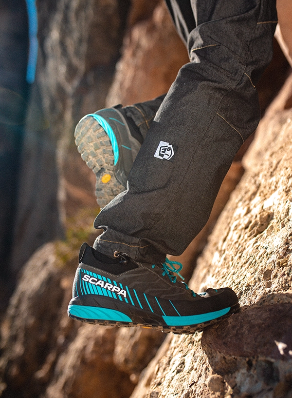 Buty scarpa na podejściu.