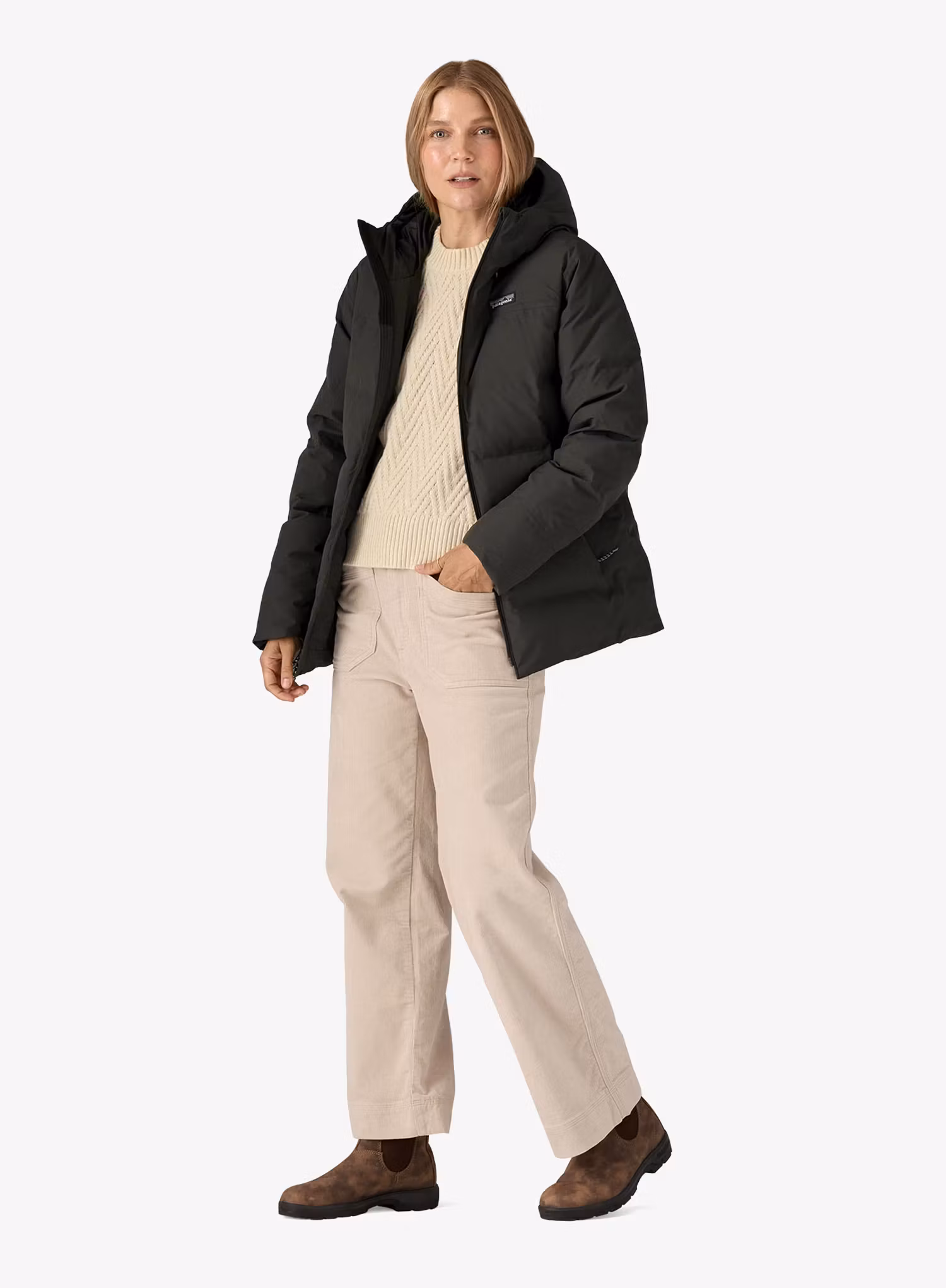 Kurtka puchowa damska Patagonia Jackson Glacier Jacket - black