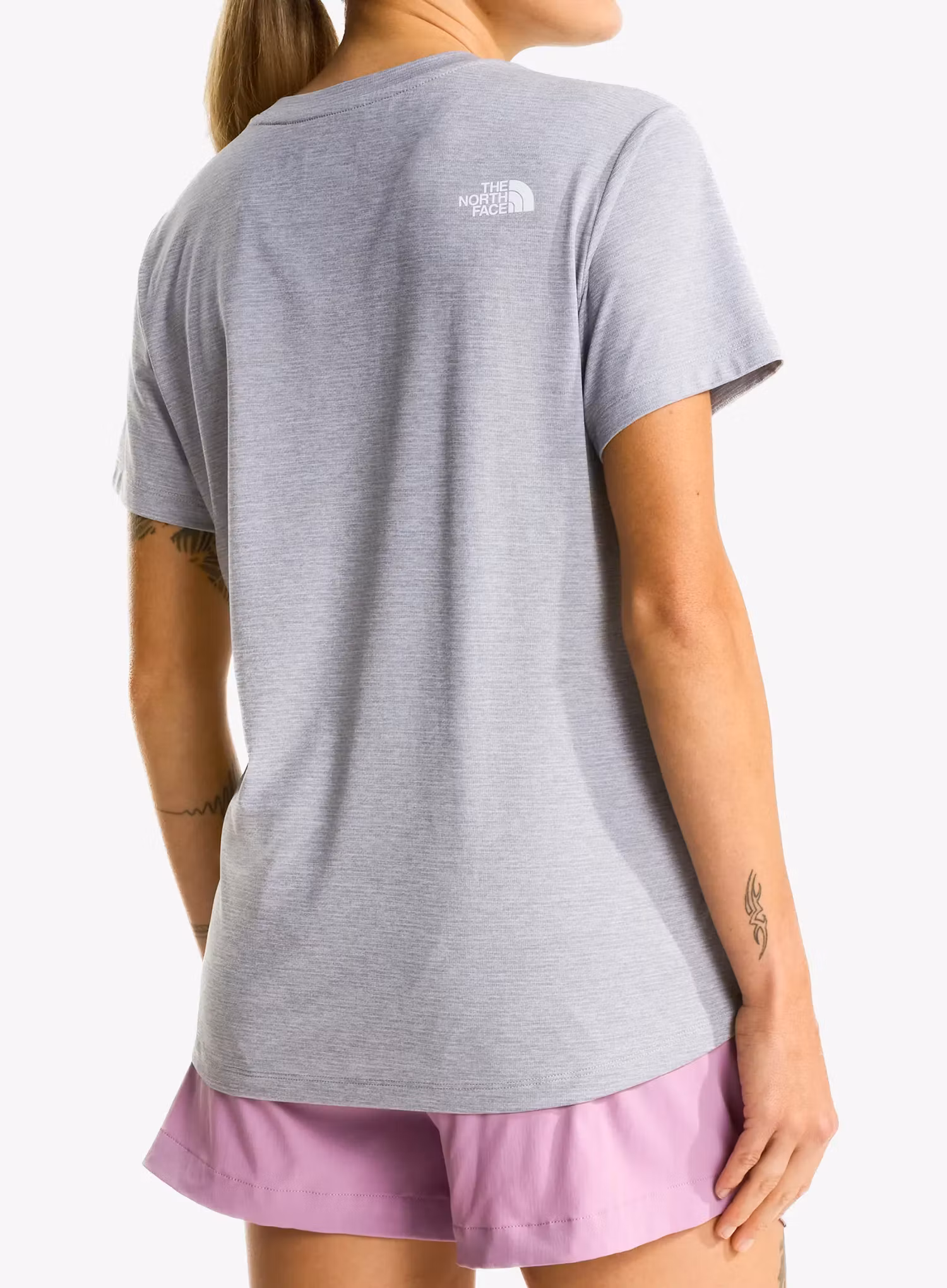 Koszulka damska The North Face Flex S/S Tee Reg - pale grey heather