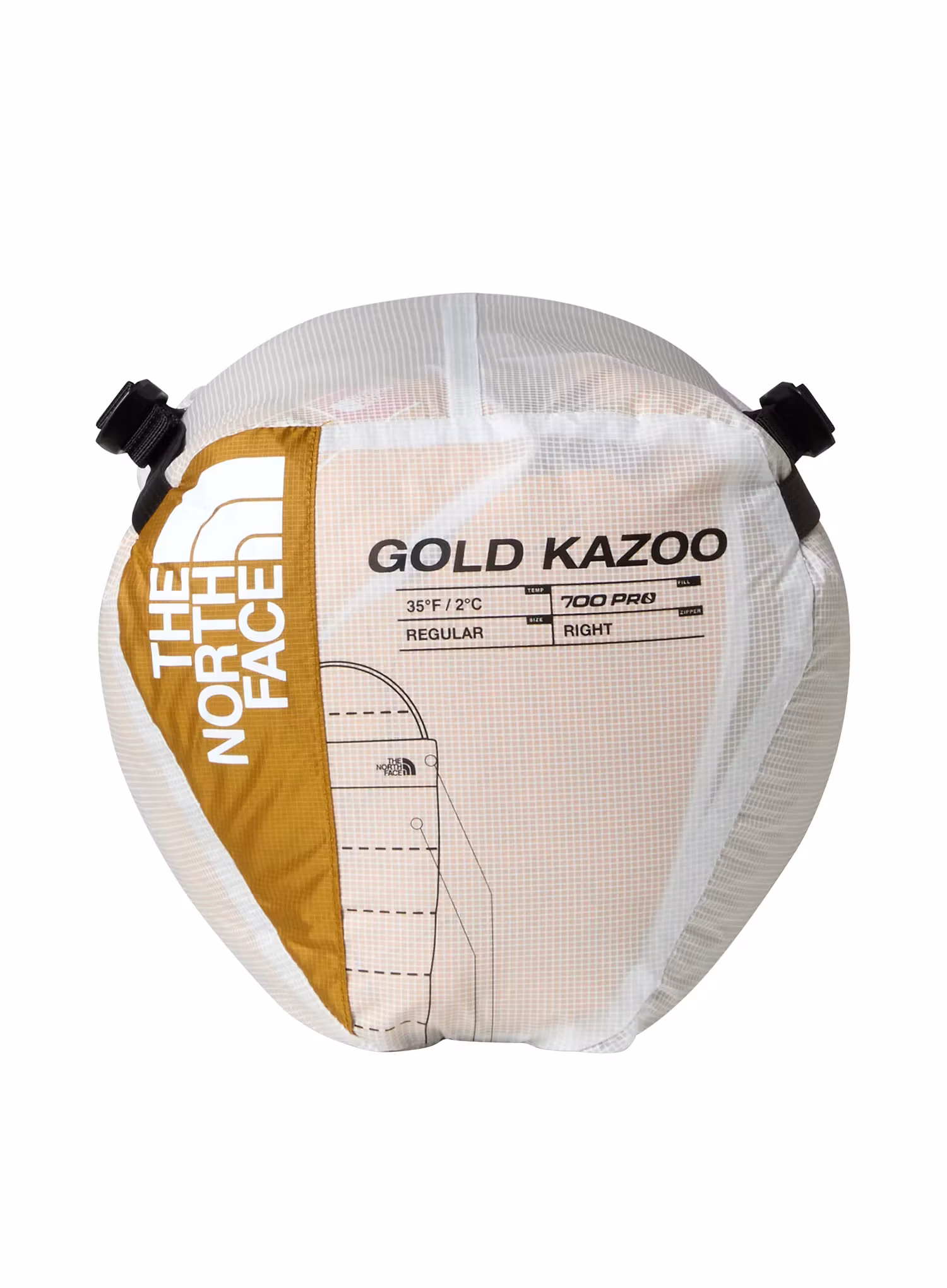 Śpiwór puchowy The North Face Gold Kazoo Eco (198 cm) - citrine yellow/citrine yellow