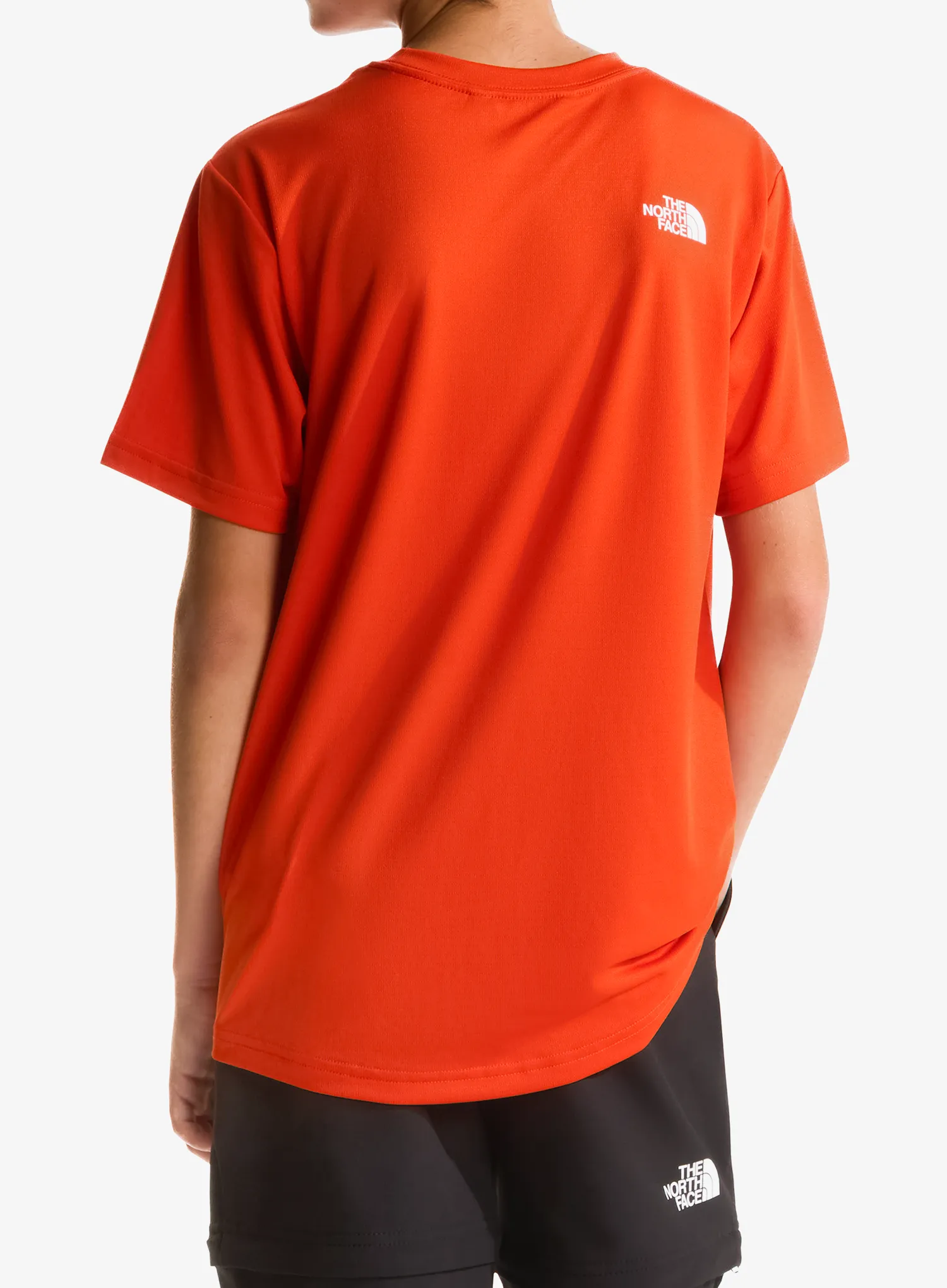 Koszulka dziecięca The North Face New 24/7 S/S Tee - lava red