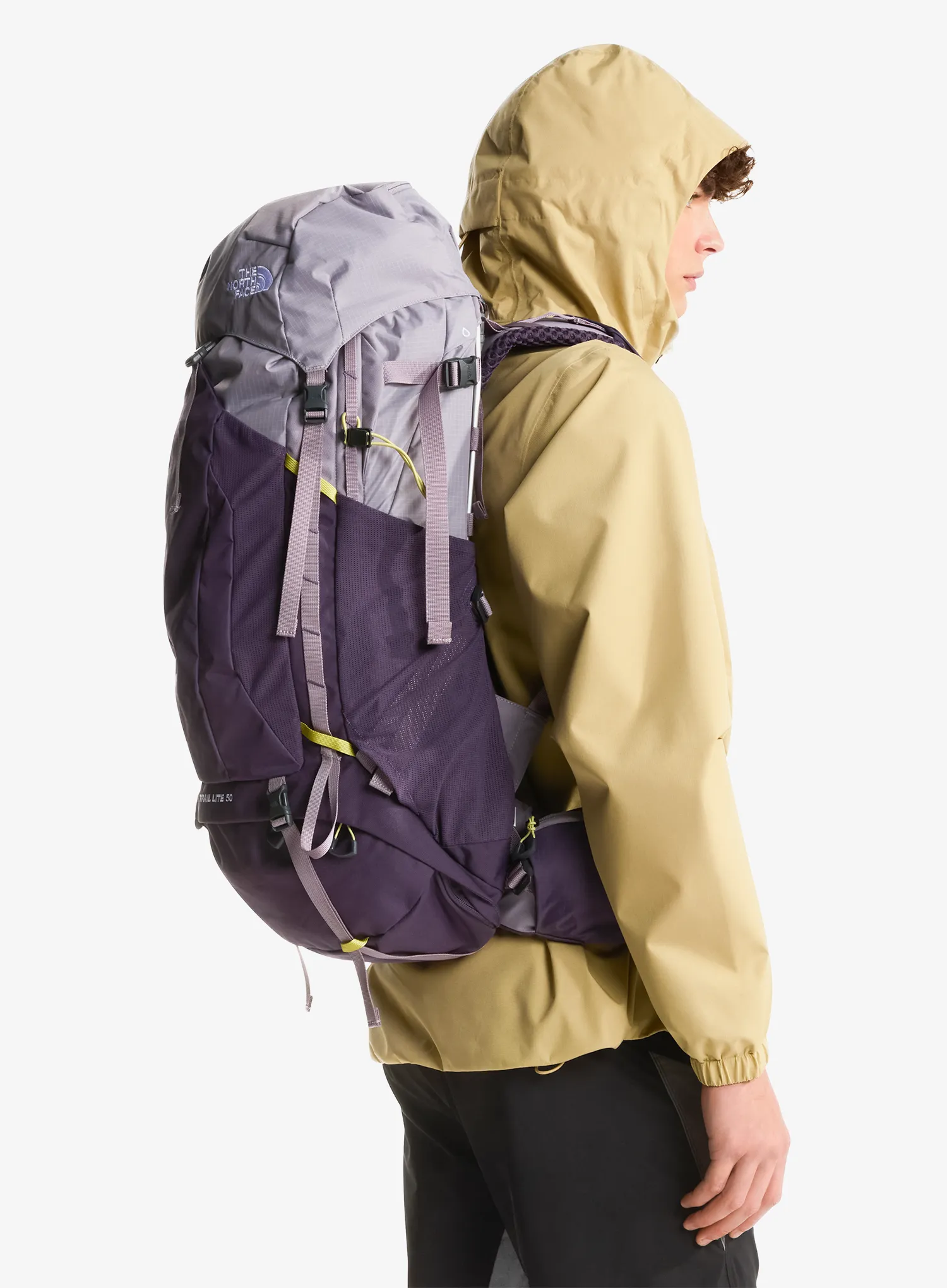 Plecak turystyczny damski The North Face Trail Lite 50 - trans grey/dusk/pear