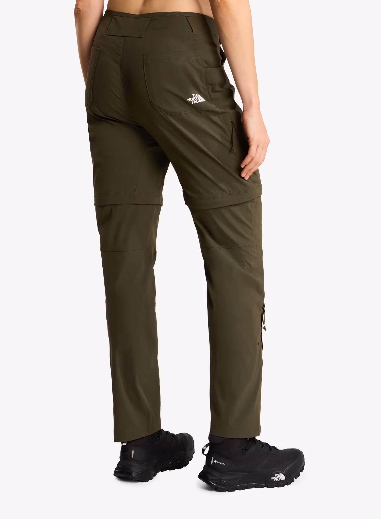 Spodnie turystyczne damskie The North Face Exploration Reg Straight Convertible Pant - new taupe green