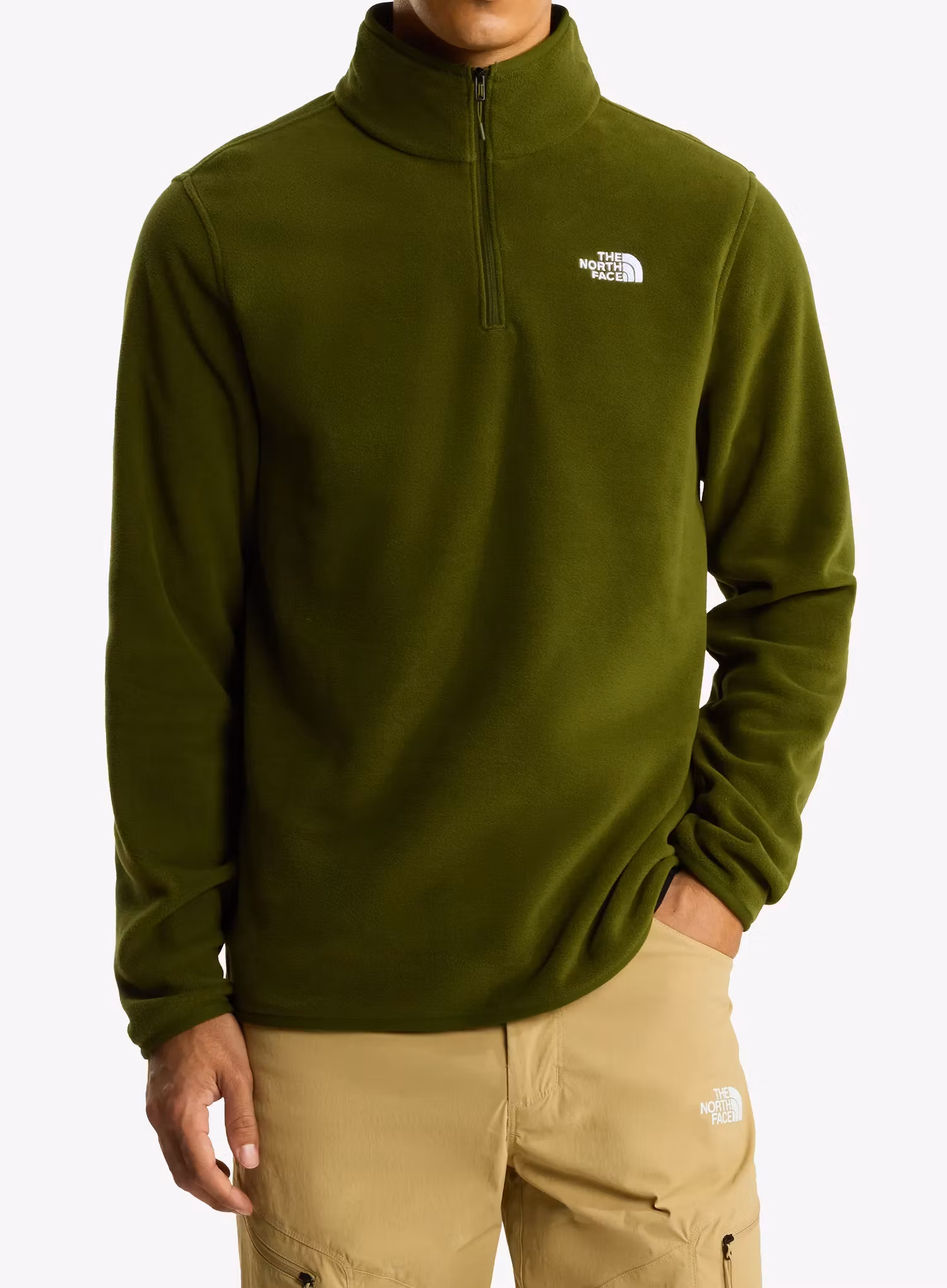 qweTheNorthFaceGlacierFleece14ZipJacketwoodlandgreen198266140490a.webp