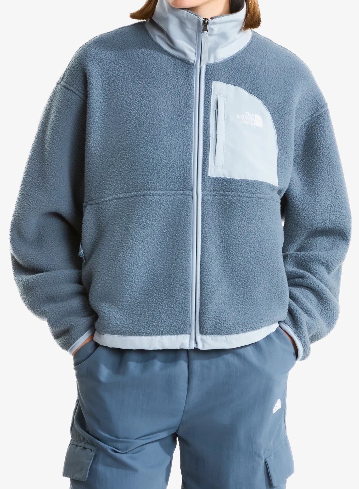 Fleecová mikina dámská The North Face Yumiori Off Peak Full Zip Jacket - granite/frost grey