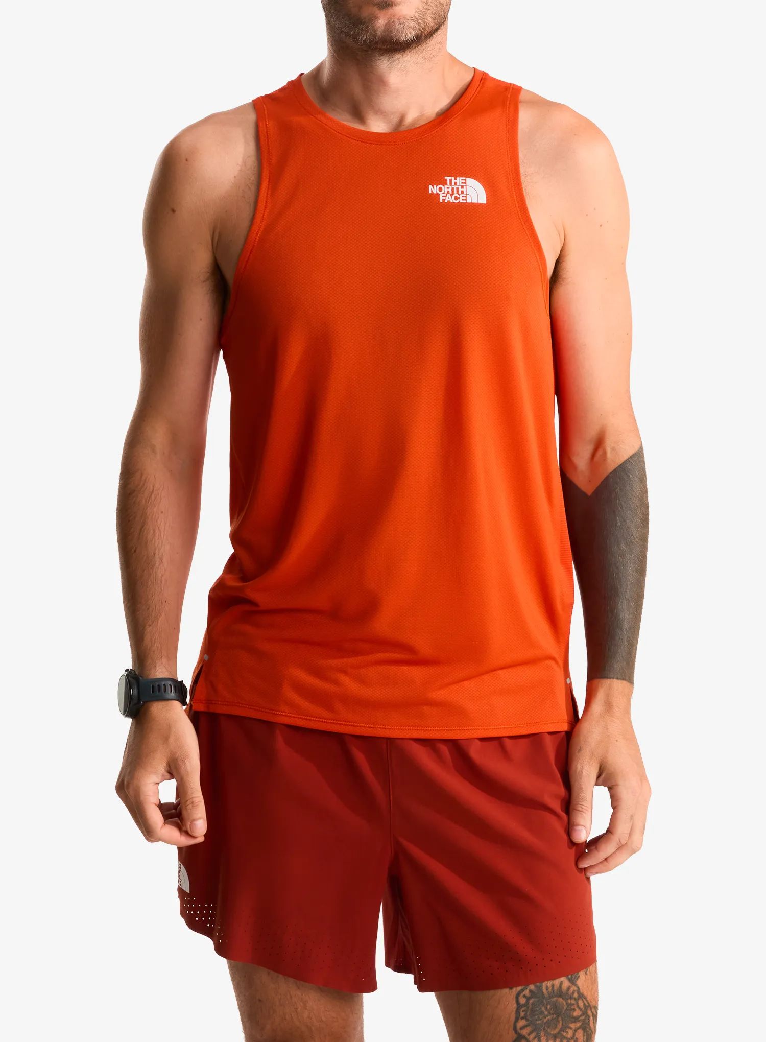 Pánský top The North Face Summit High Trail Tank - lava red
