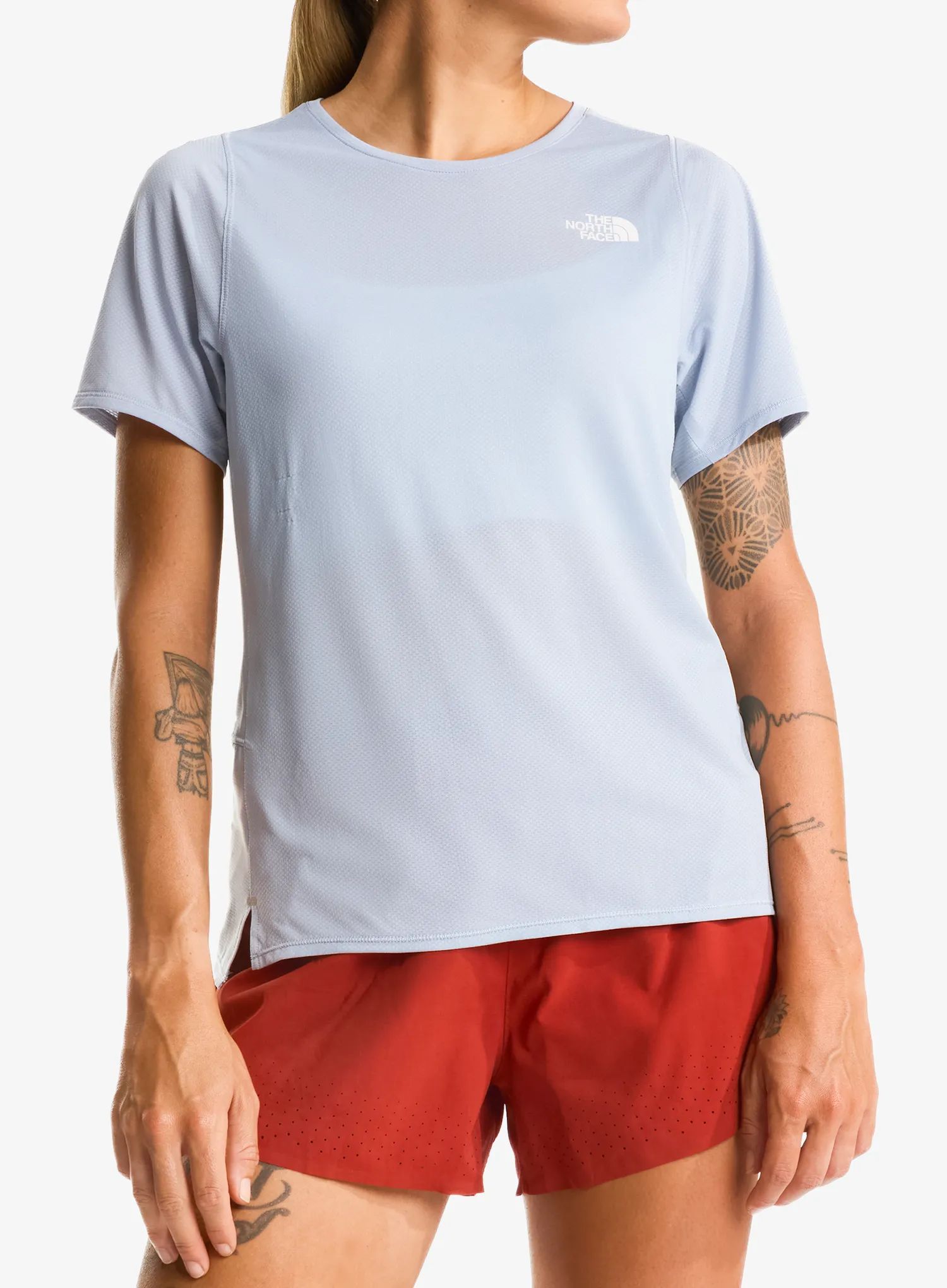 Sportovní tričko dámské The North Face Summit High Trail SS - frost grey