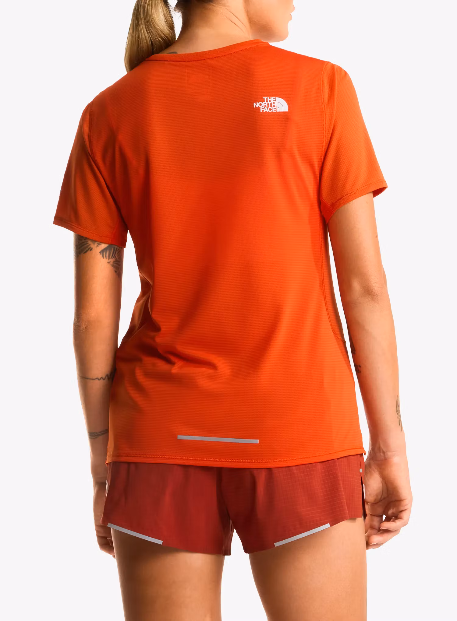 Koszulka biegowa damska The North Face Summit High Trail SS - lava red