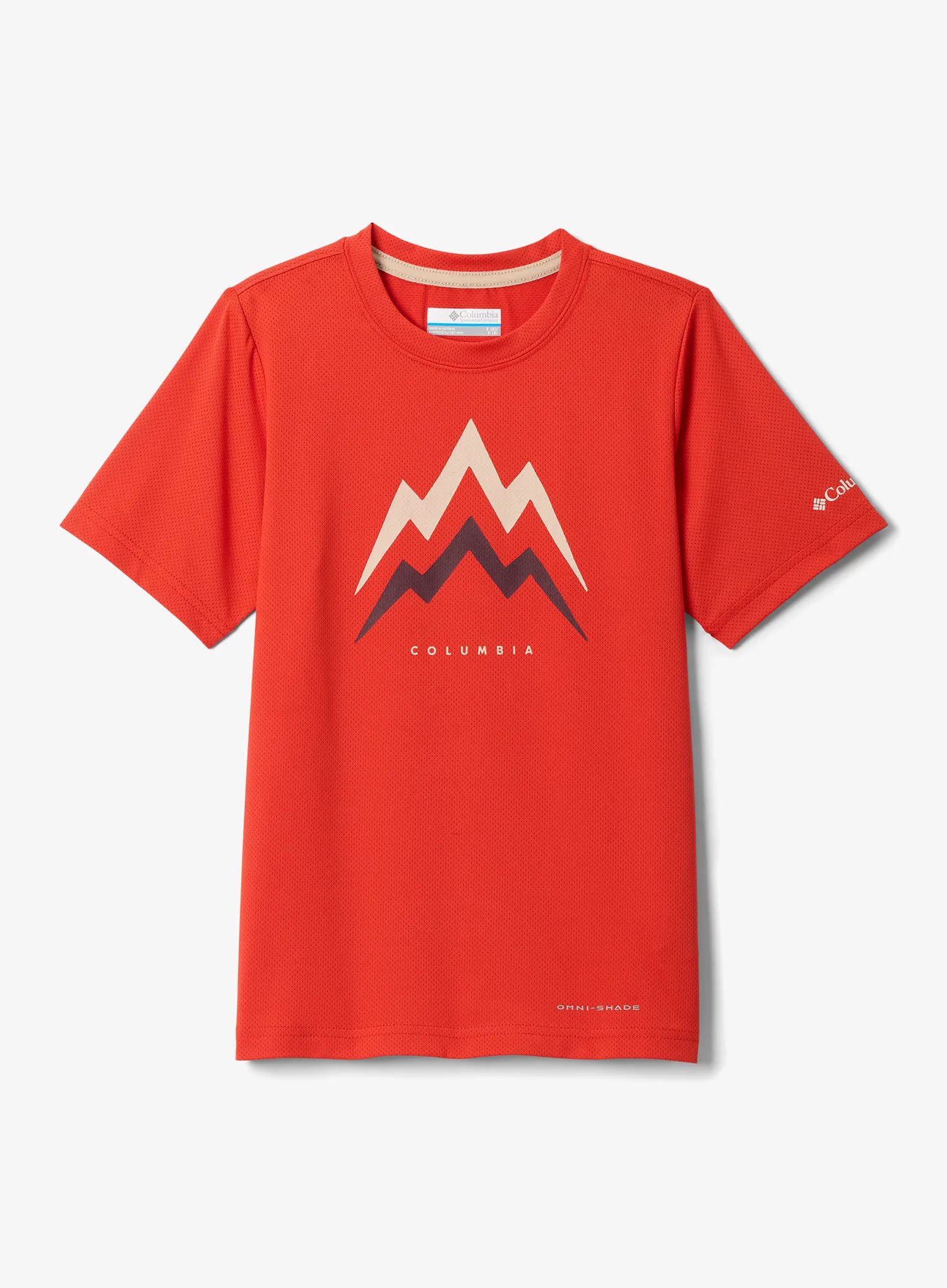 Chlapecké tričko Columbia Tech Trail Utility SS Graphic Crew - super sonic/energetic