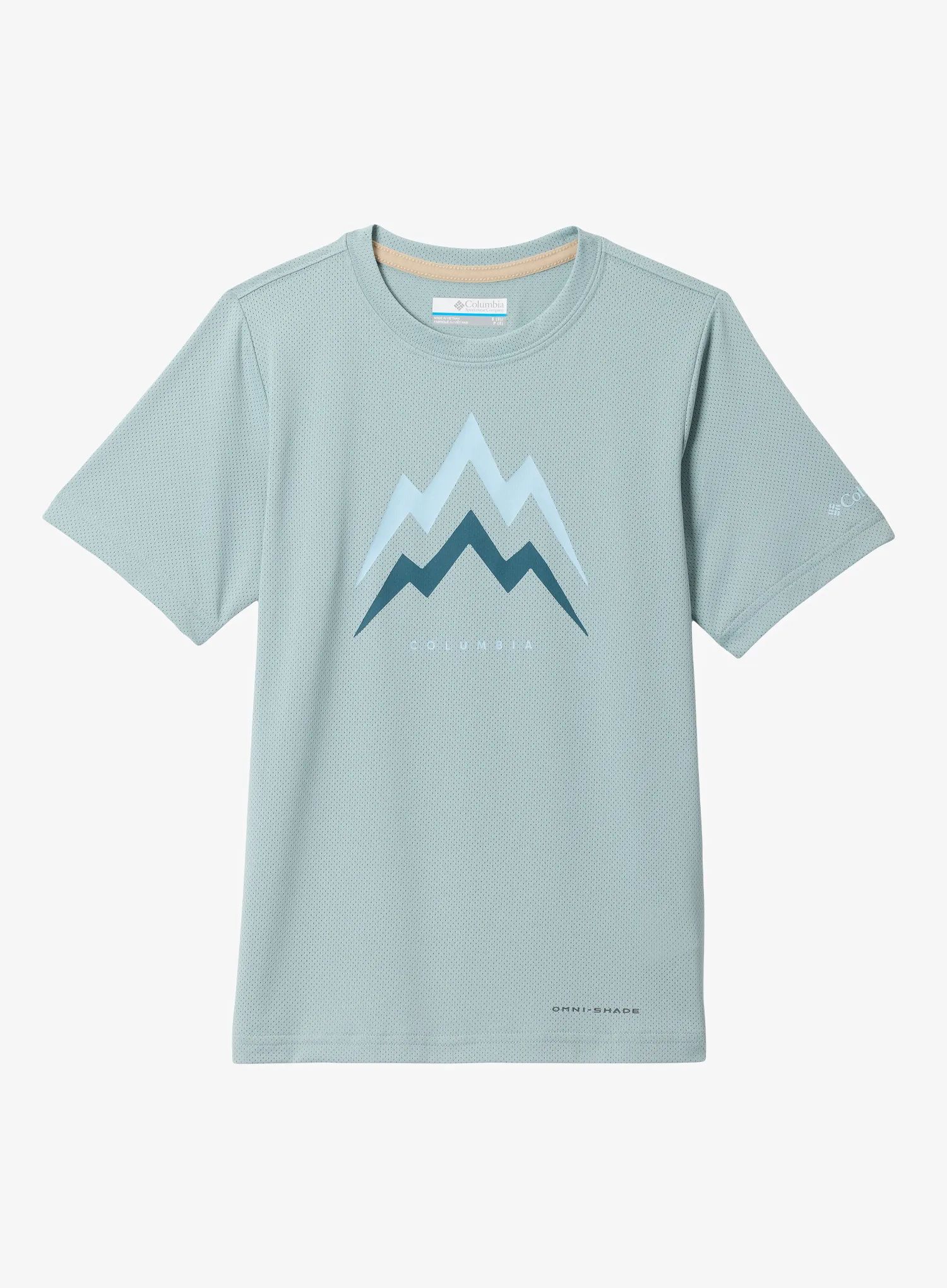 Chlapecké tričko Columbia Tech Trail Utility SS Graphic Crew - crushed blue/energetic