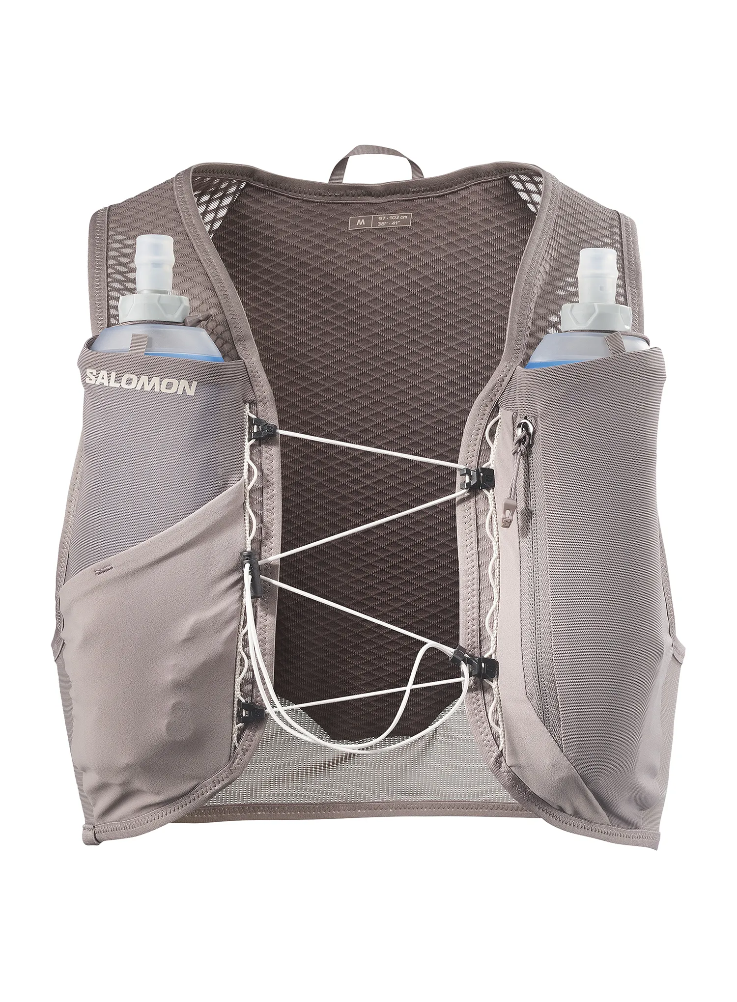 Kamizelka do biegania Salomon Active Skin 4 Grvl Set - iron/silver cloud