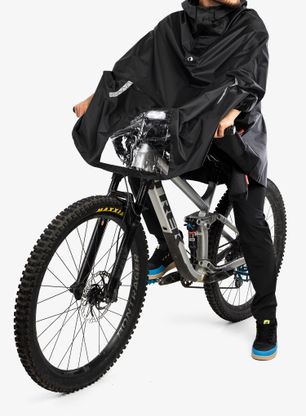Peleryna przeciwdeszczowa na rower Tatonka Bike Poncho - black