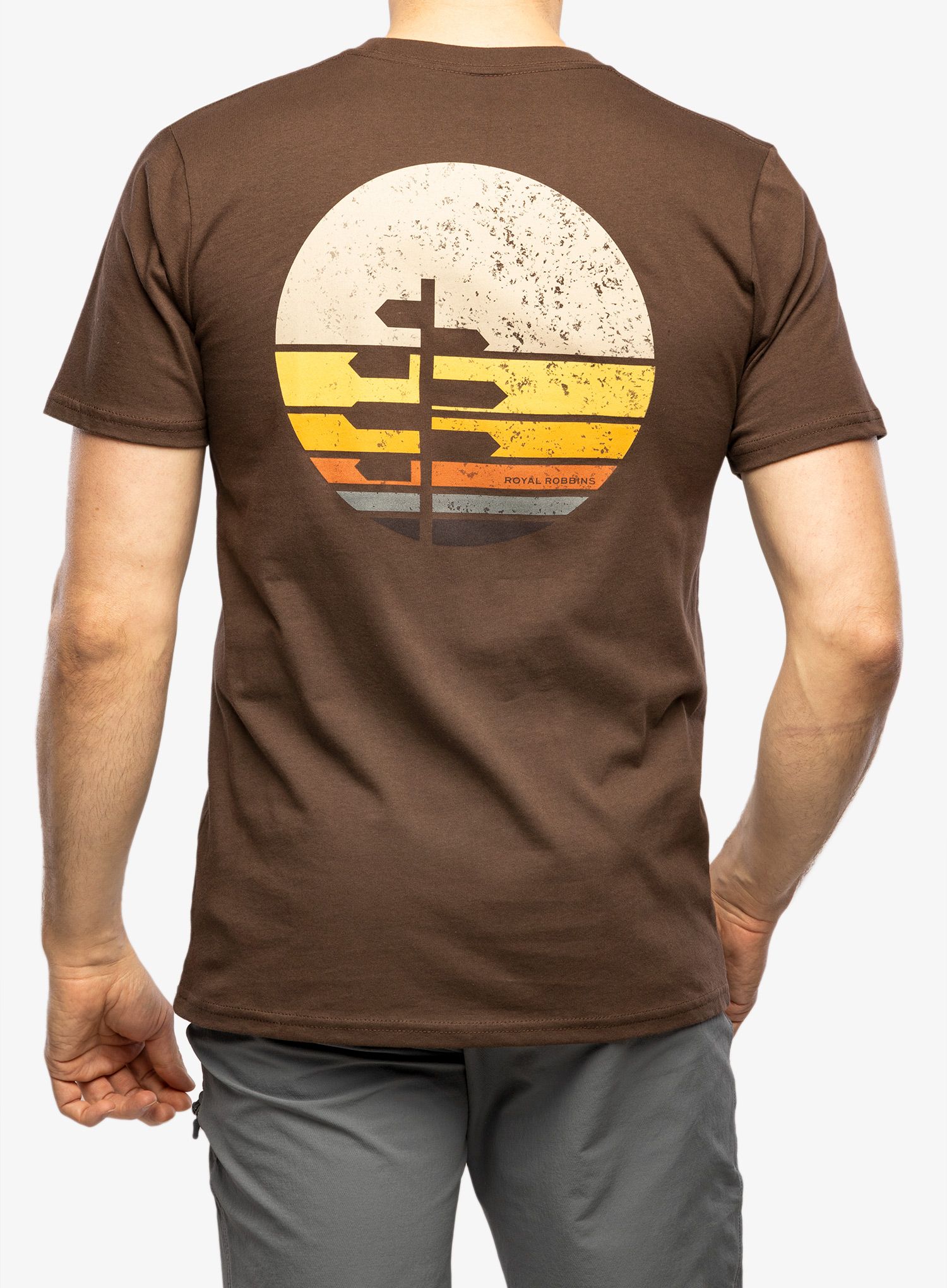 Koszulka bawełniana męska Royal Robbins Sunset Tee SS – java