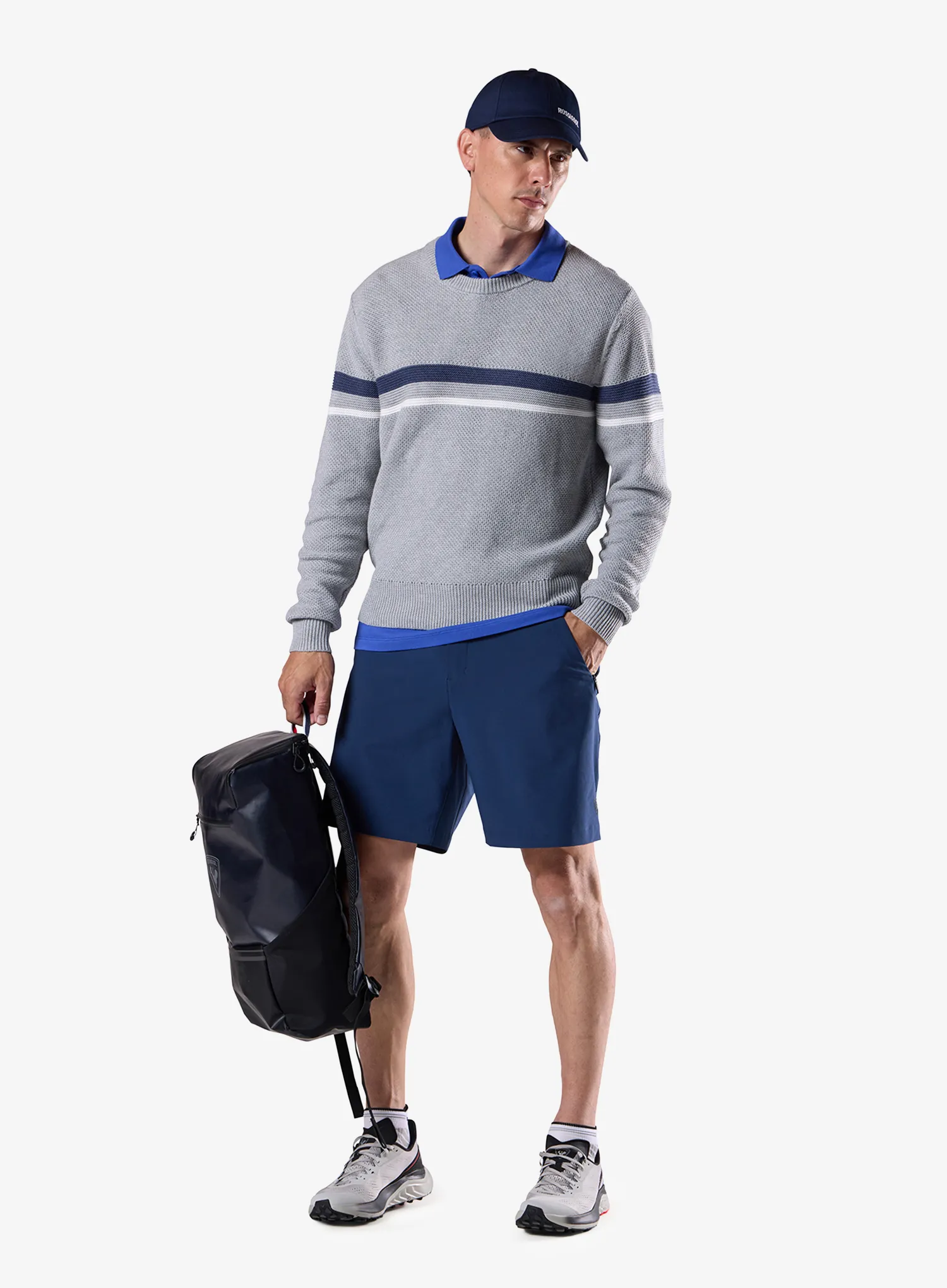 Sweter Rossignol Knitted Crewneck Sweater - light grey