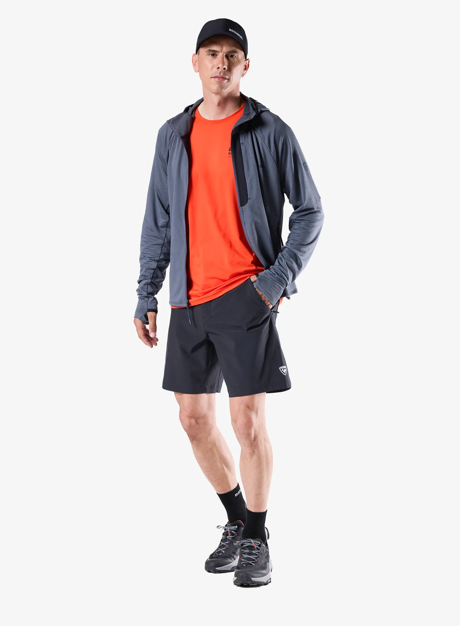 Spodenki turystyczne Rossignol Stretch Chino Short 7in - black