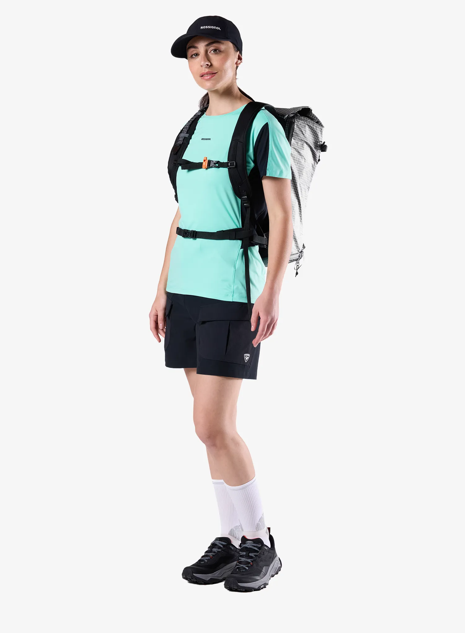 Spodenki turystyczne damskie Rossignol Hiking Cargo Short 5in - black