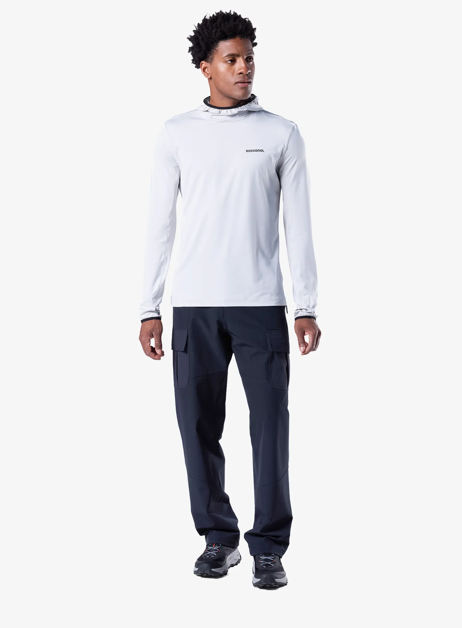 Bluza z kapturem Rossignol Westweg Sun Hoodie - light grey