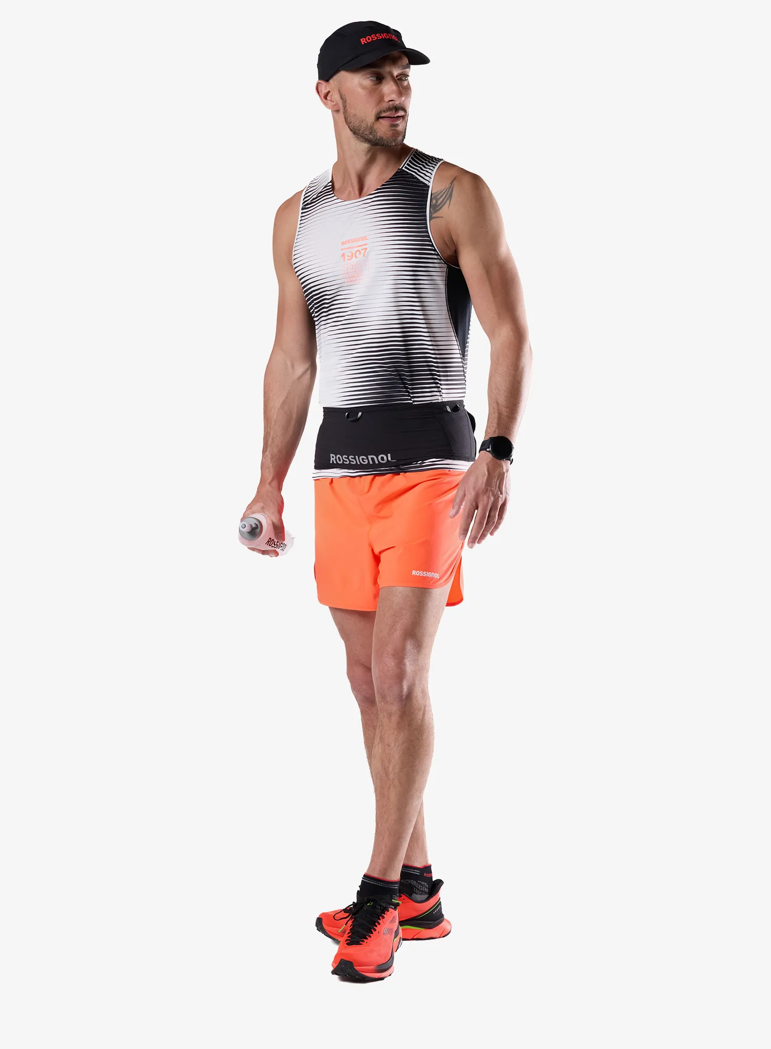 Spodenki do biegania Rossignol Sapa Short 5in - neon red