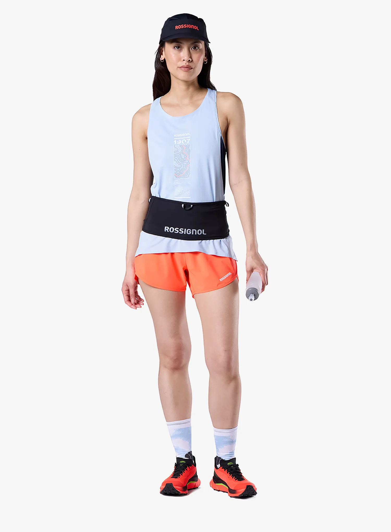 Spodenki do biegania damskie Rossignol Sapa Short - neon red