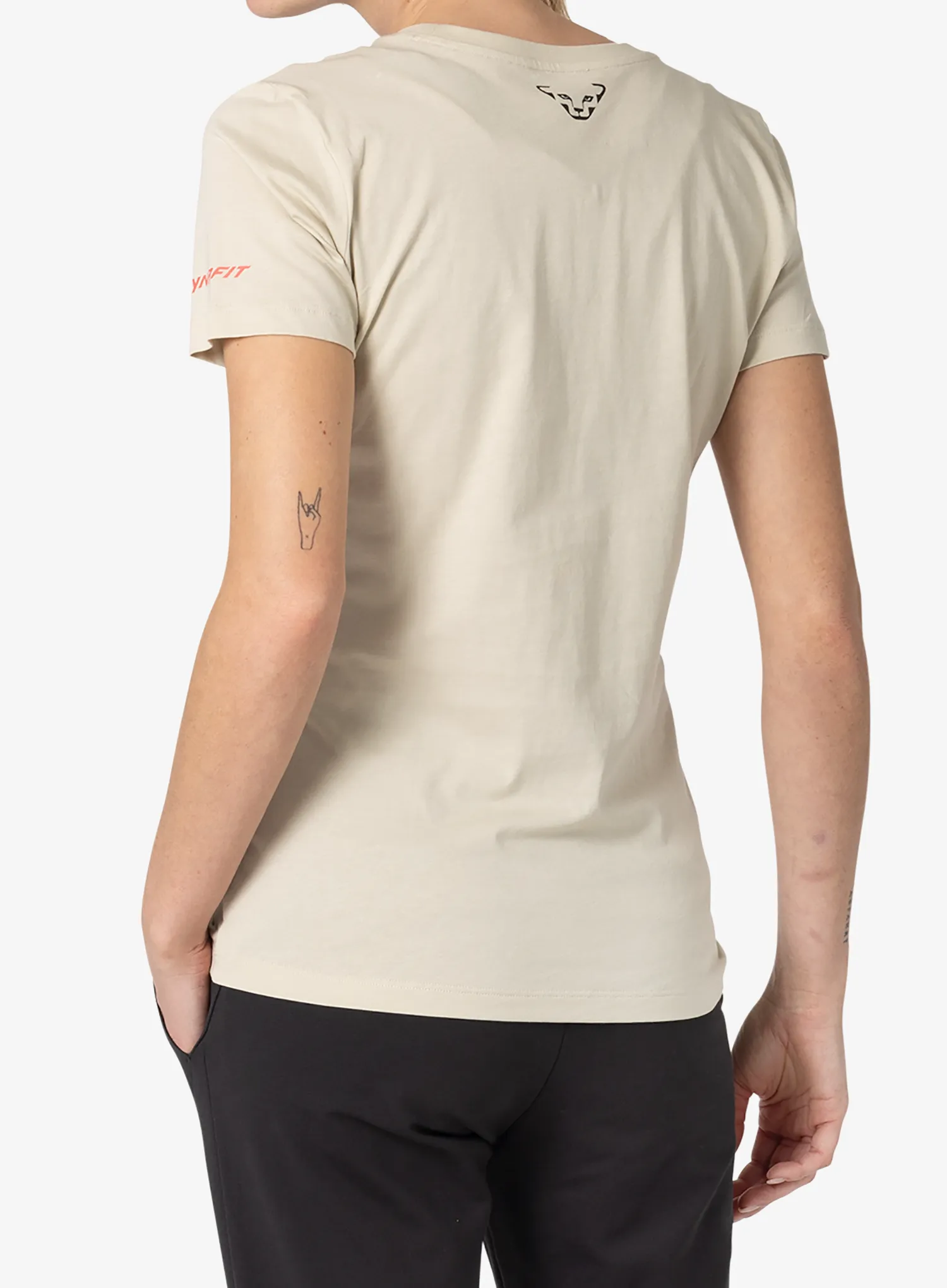 Koszulka bawełniana damska Dynafit Graphic CO S/S Tee - overcast/tabloid