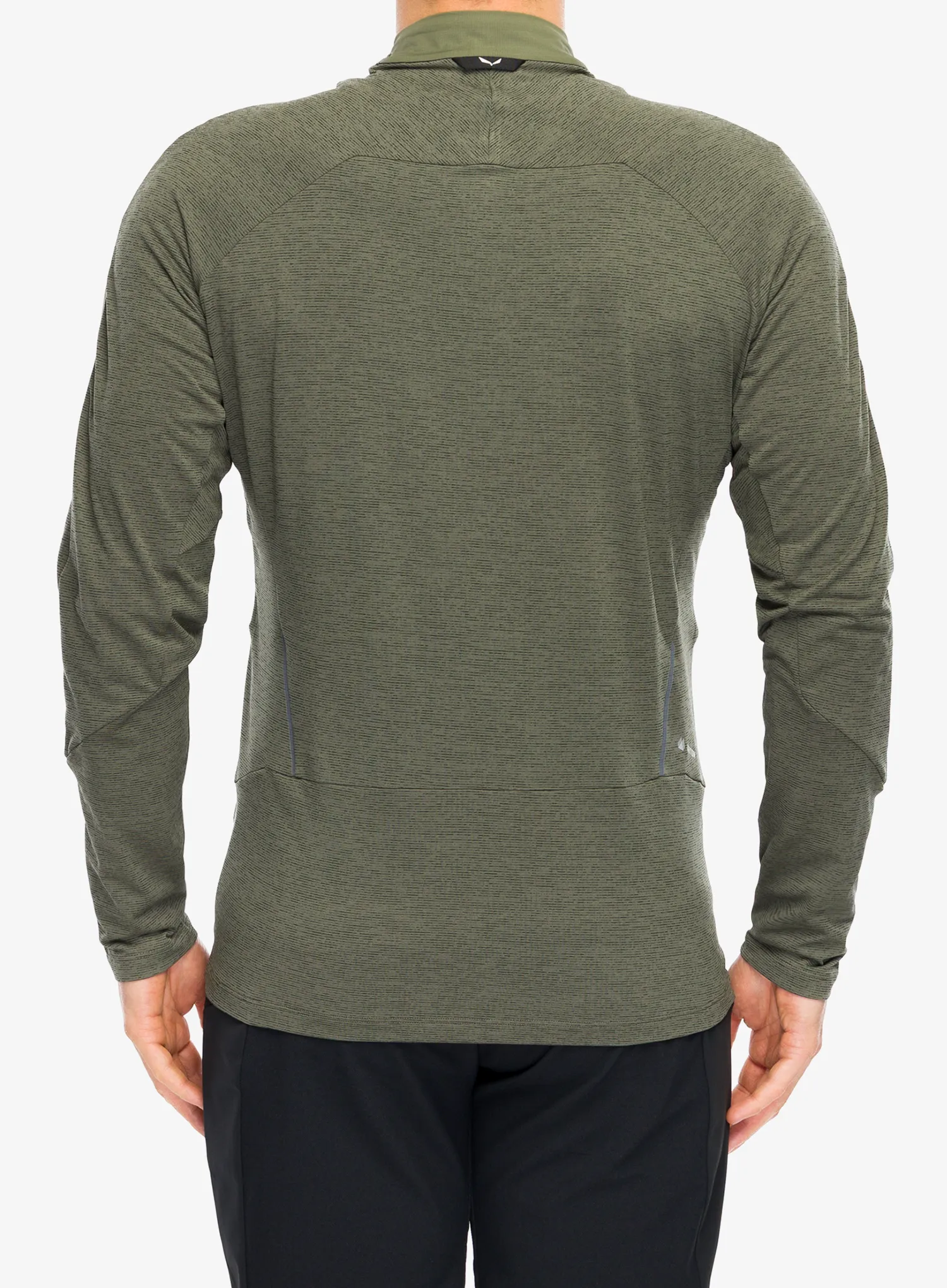 Bluza z zamkiem 1/2 Salewa Pedroc Dry Wind Hz Tee - faded green