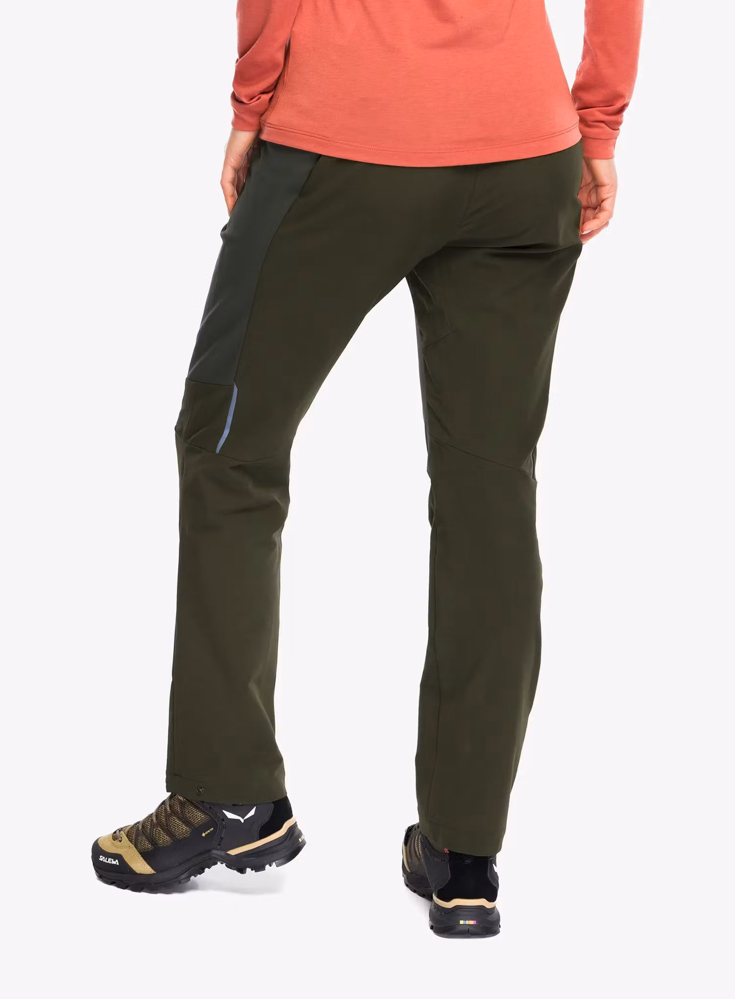 Spodnie turystyczne damskie Salewa Pedroc Sw Dst Wind Pant - dark olive