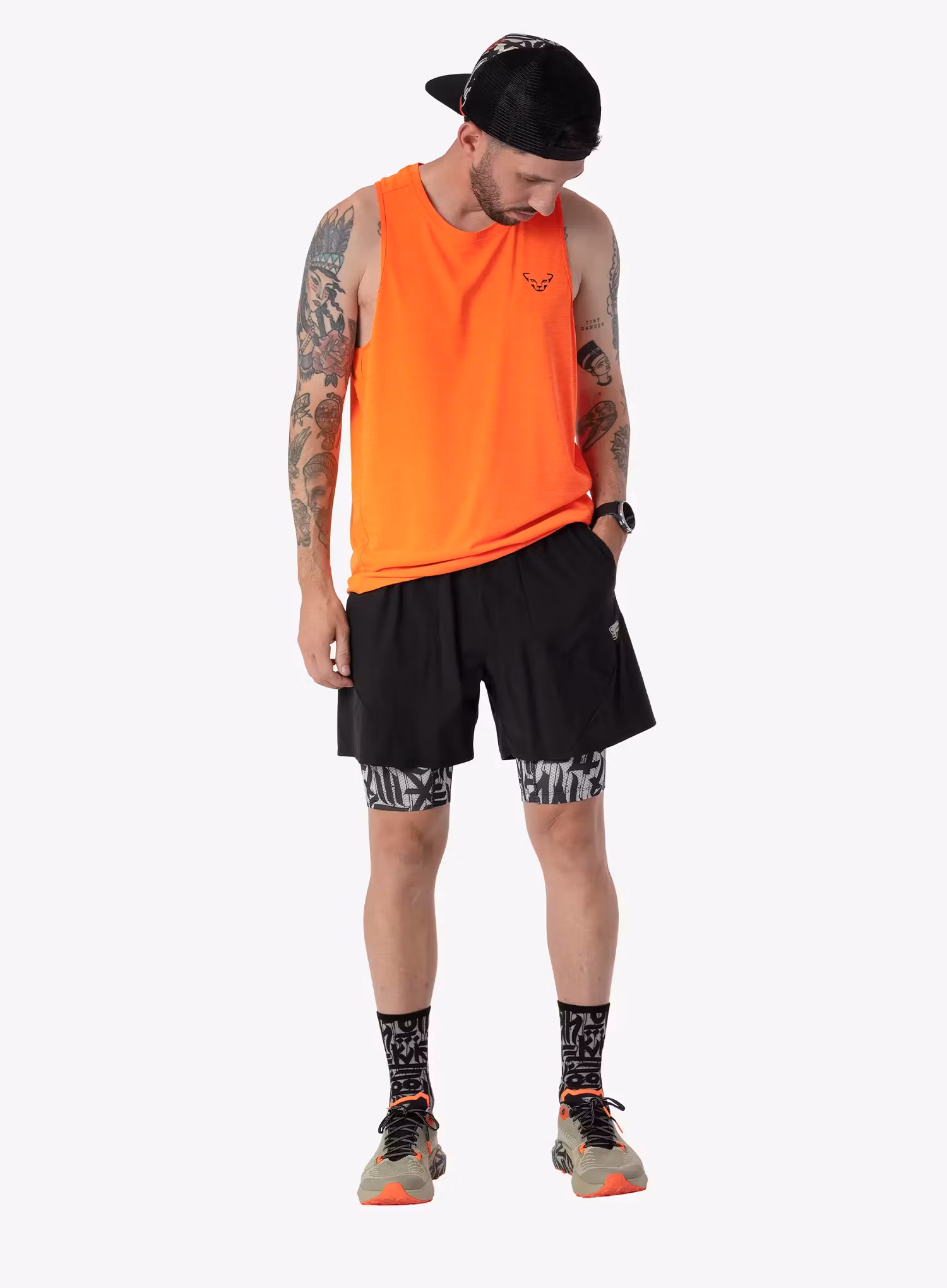 Spodenki do biegania Dynafit Trail 2In1 Shorts - black out/overcast