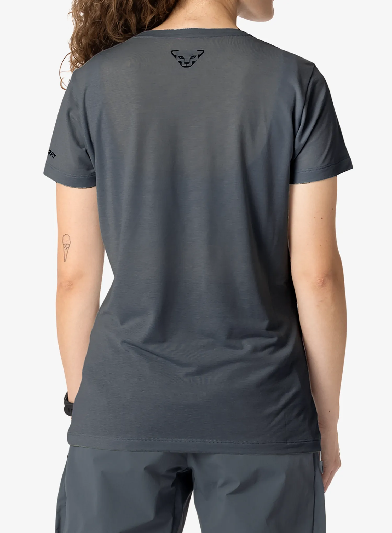 Koszulka szybkoschnąca damska Dynafit Transalper Graphic S/S Tee - cinder/cinder