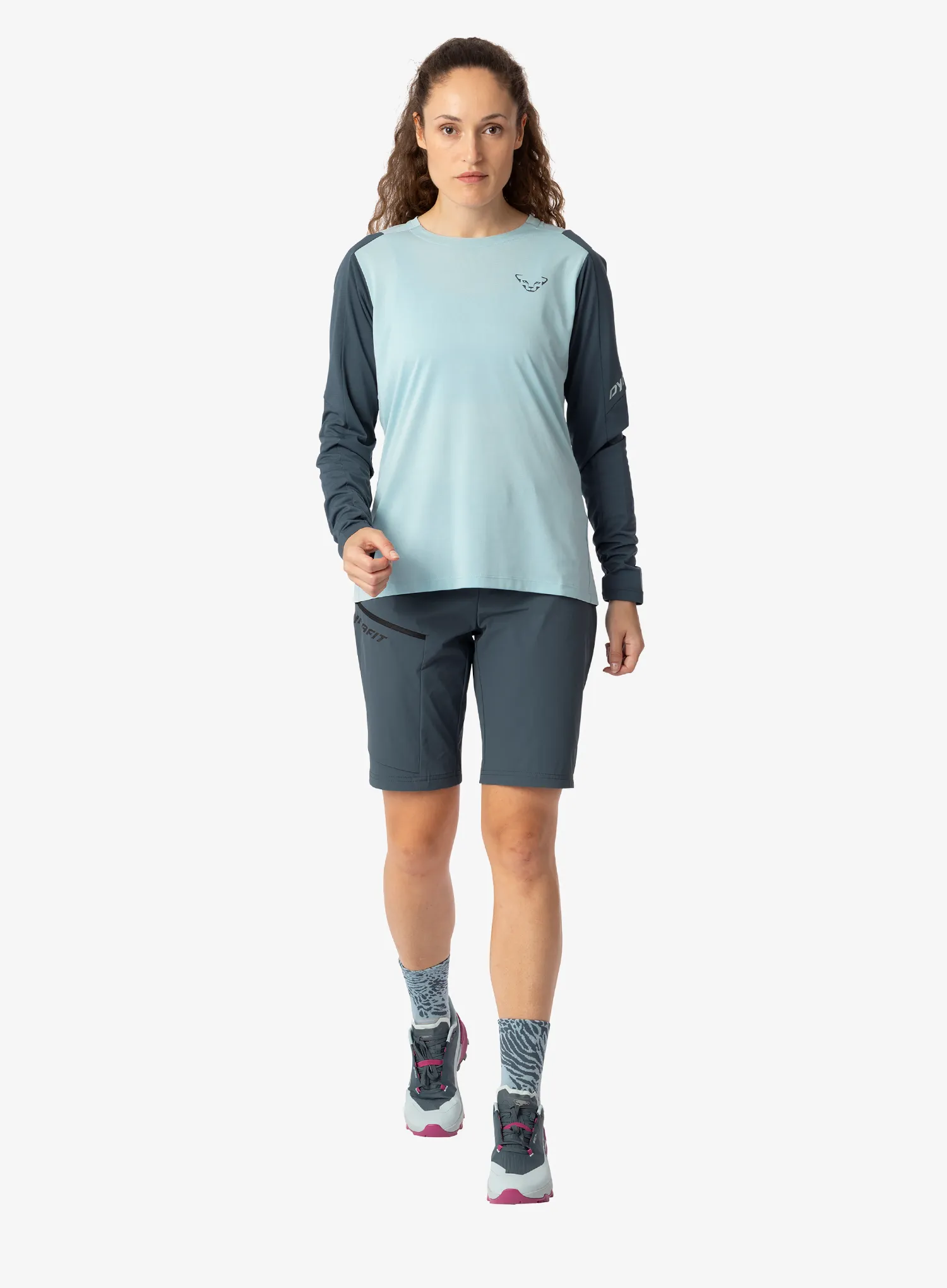 Longsleeve damski Dynafit Transalper L/S Tee - cloud blue