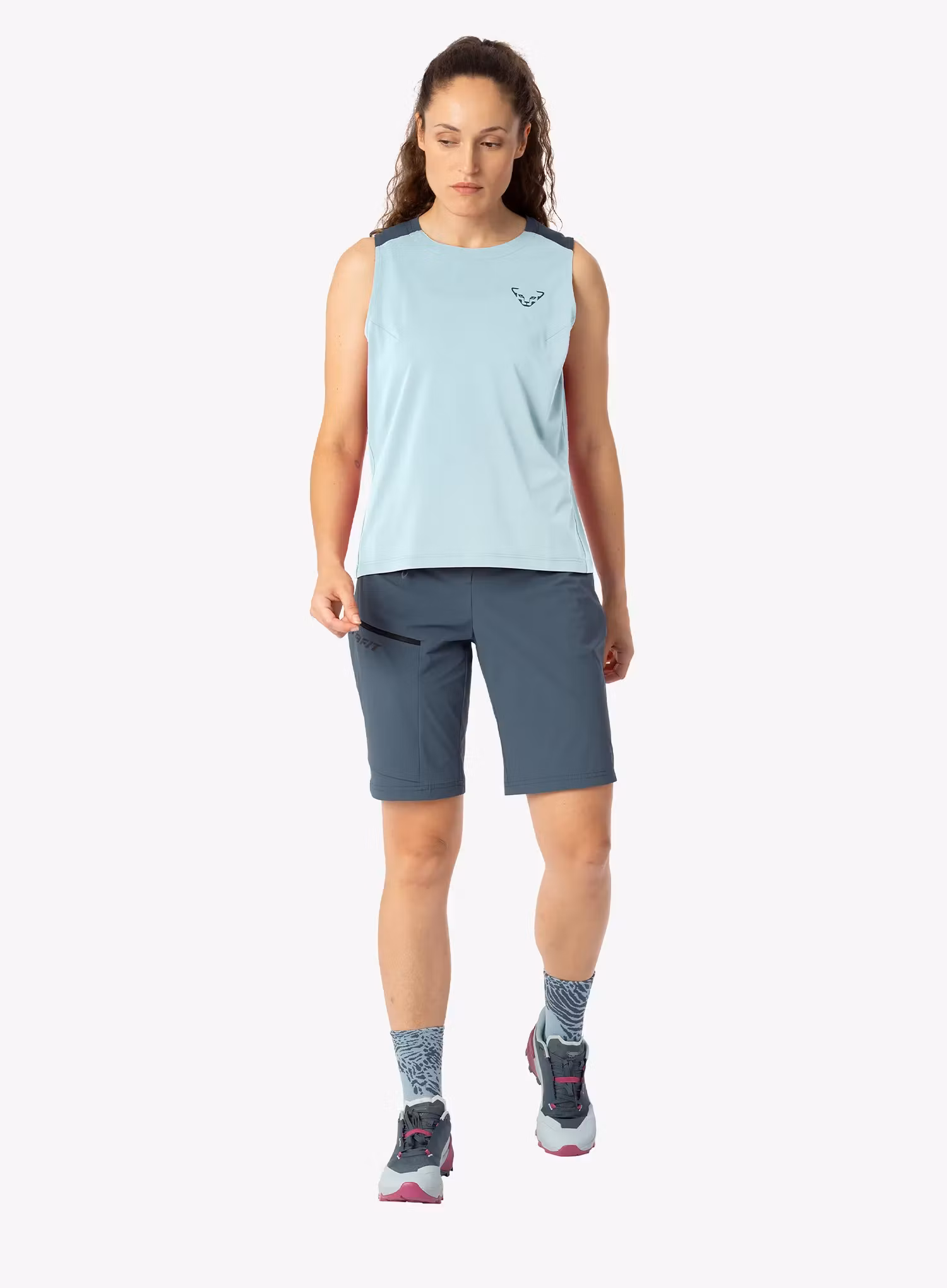 Top damski Dynafit Transalper Tank - cloud blue
