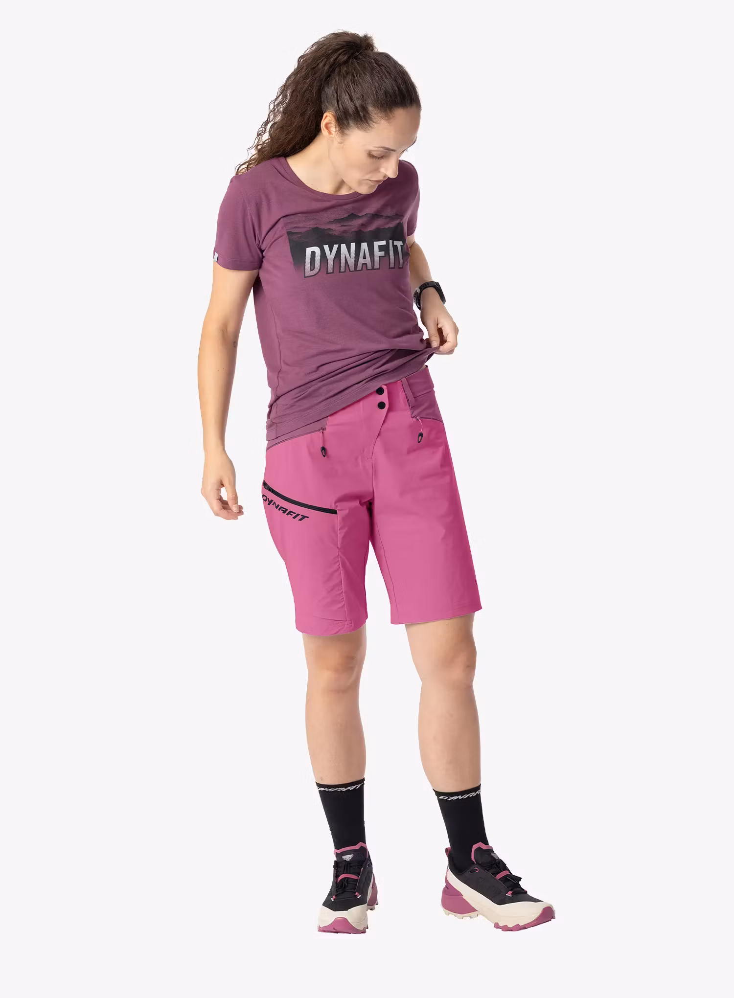 Spodenki turystyczne damskie Dynafit Transalper DST Shorts - magenta