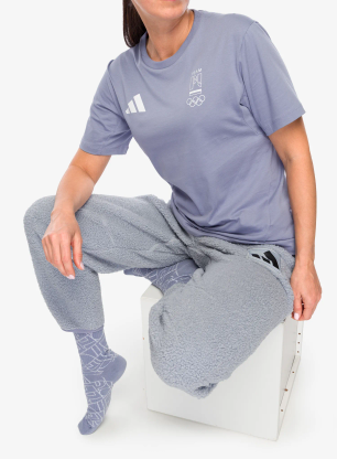 Spodnie damskie adidas Pol Fl Pant - halo silver