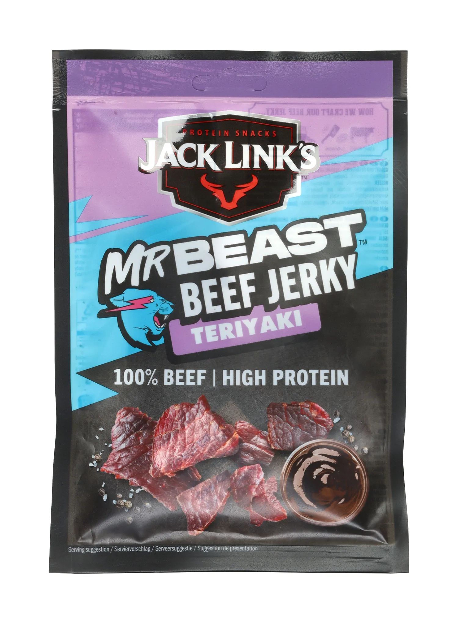 Sušené hovězí maso Jack Link's X MrBeast Beef Jerky Teriyaki 60 g