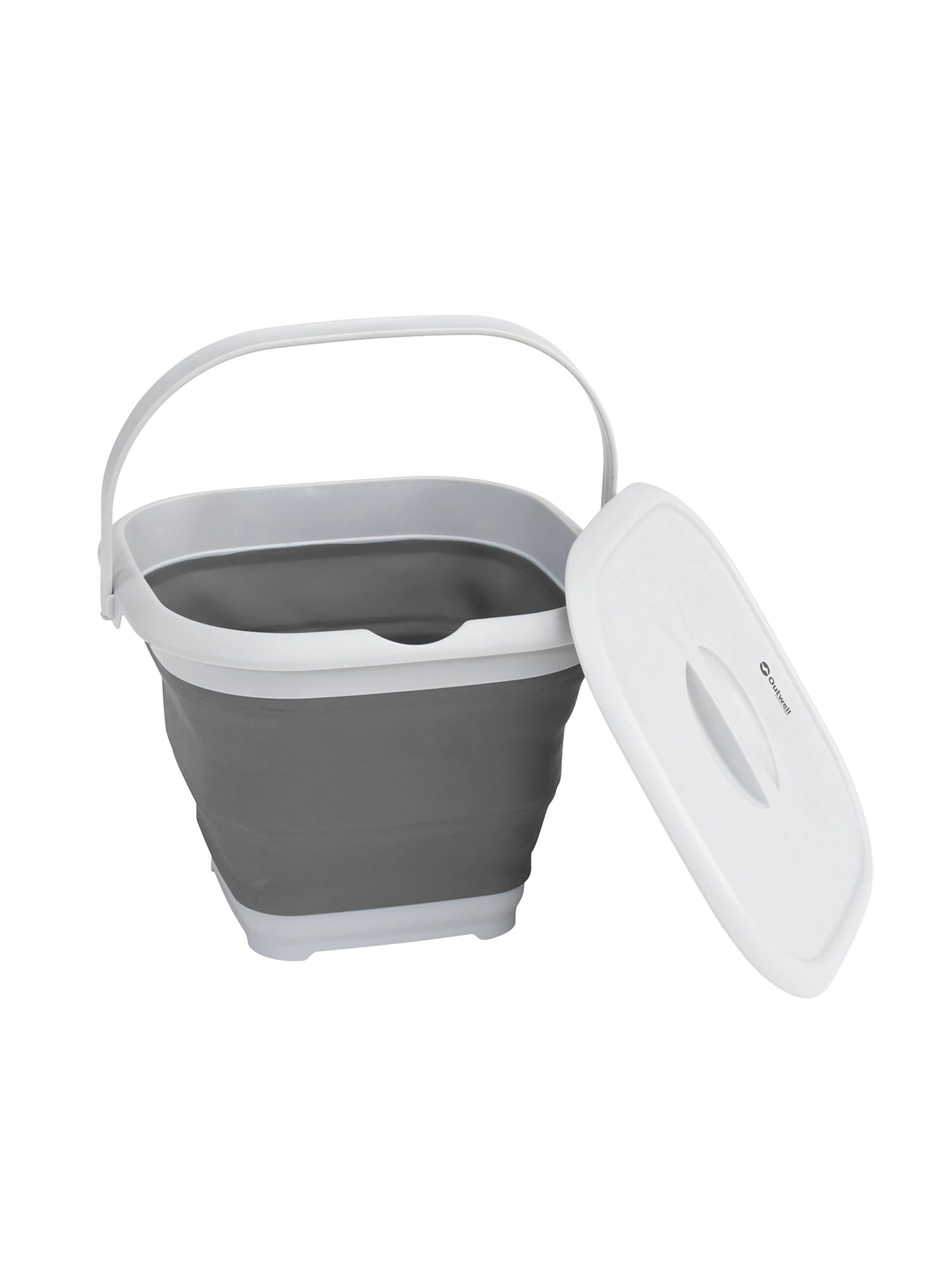 Kyblík Outwell Collaps Bucket Square w/lid - grey mist