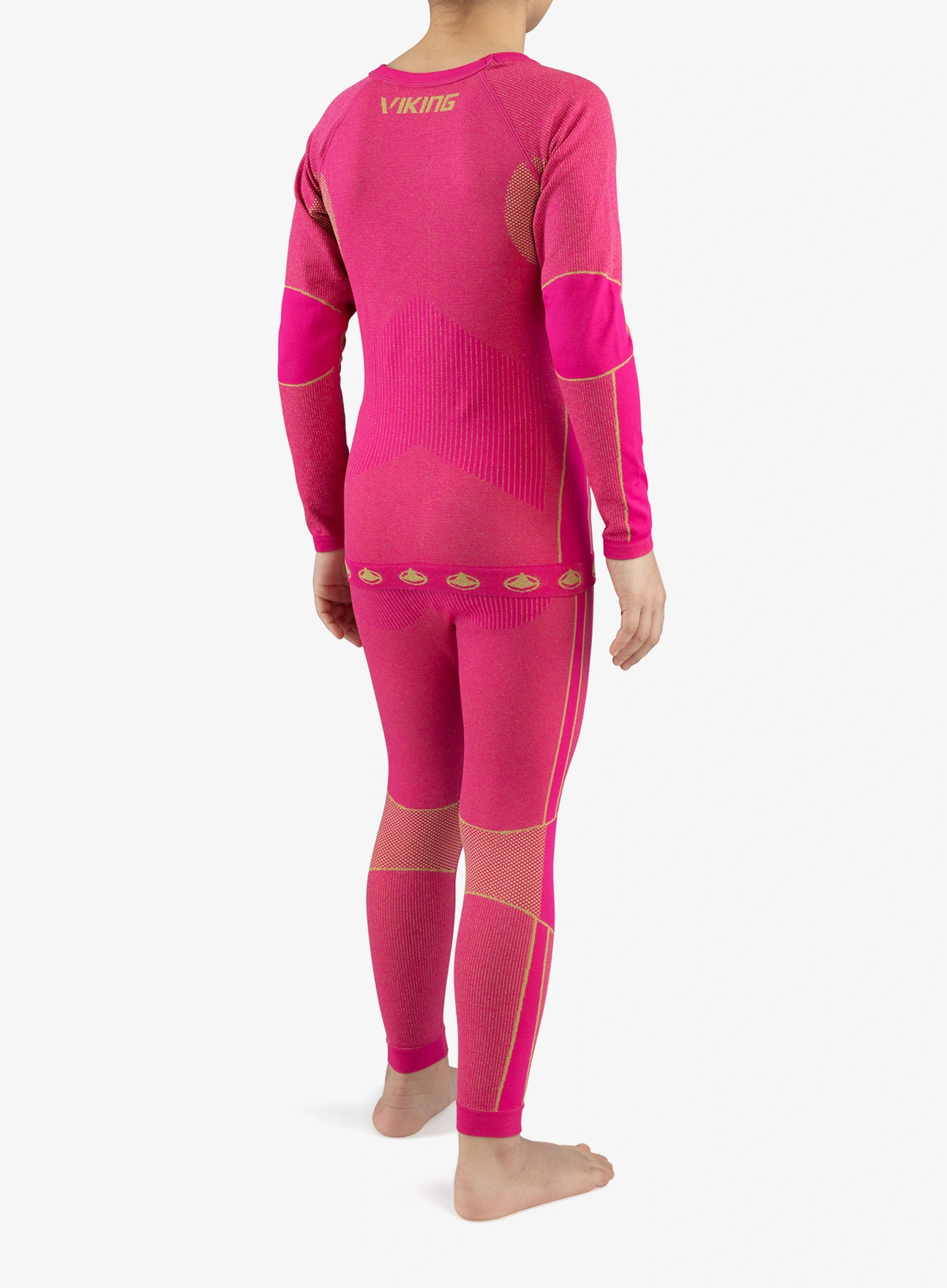 Bielizna termoaktywna dla dzieci Viking Base Layer Riko Set - fuchsia