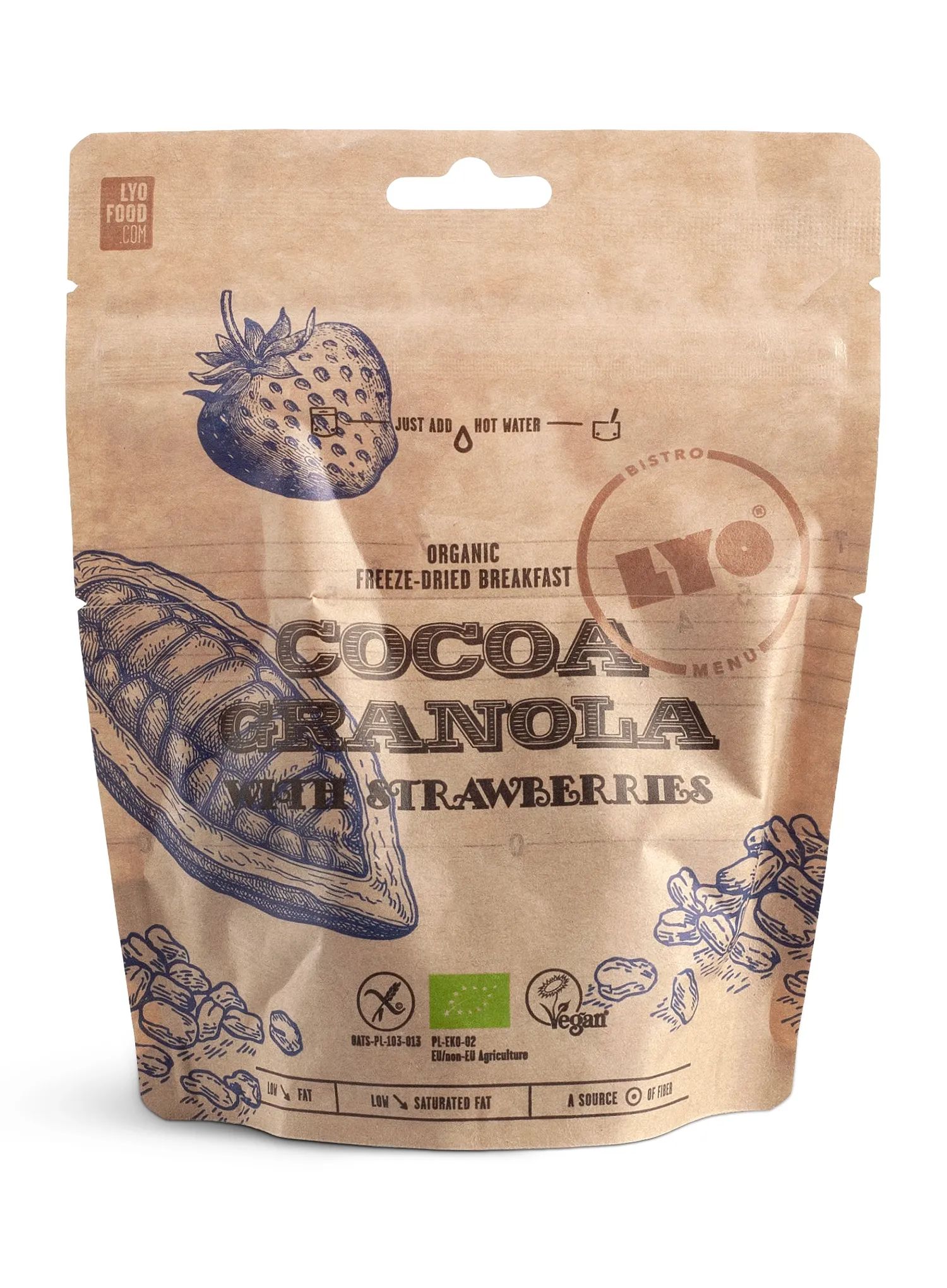 LYOFOOD Bistro Cocoa granola with strawberries 270 g