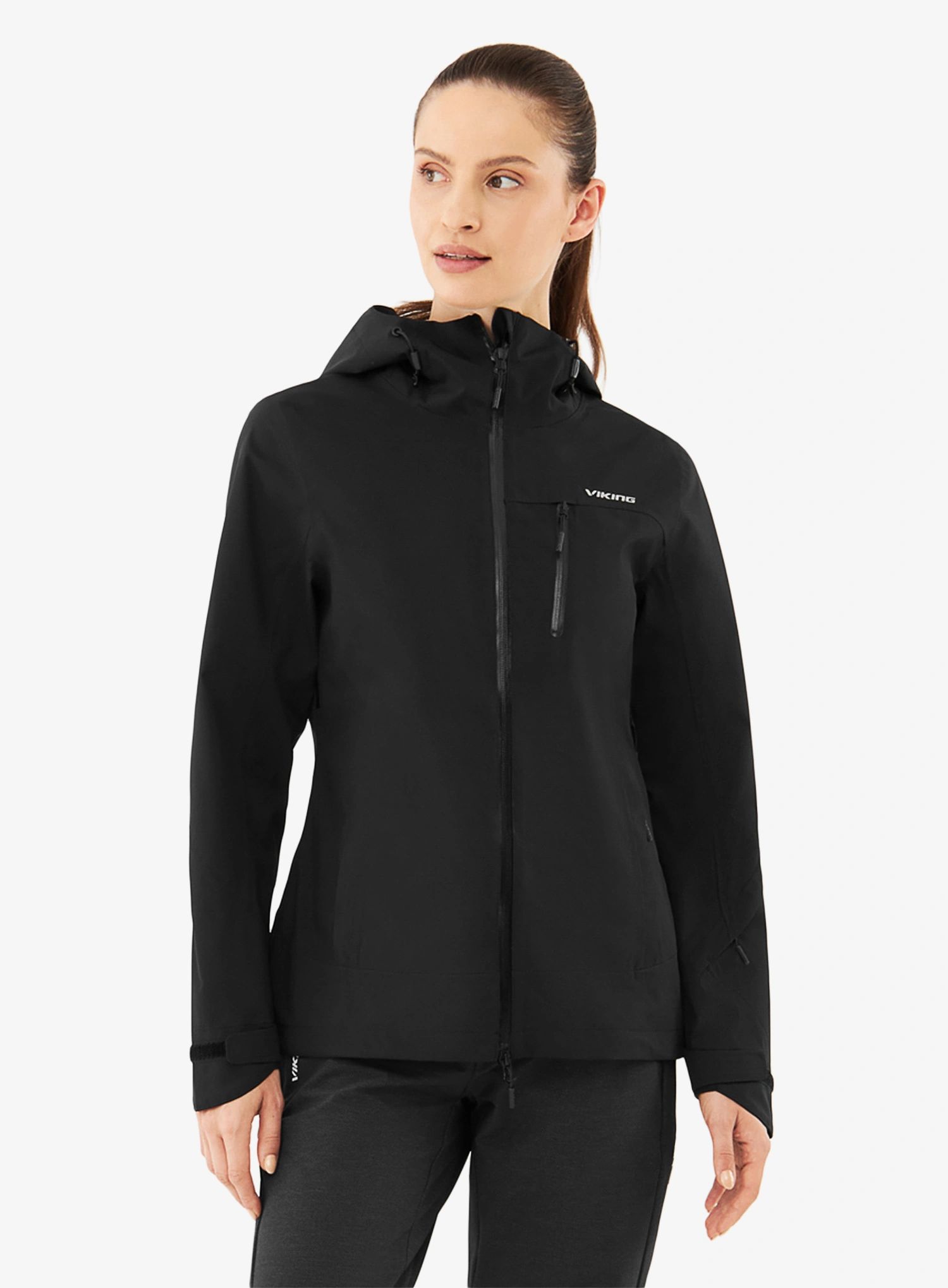 Dámská bunda do deště Viking Trek Pro 2.5 - black