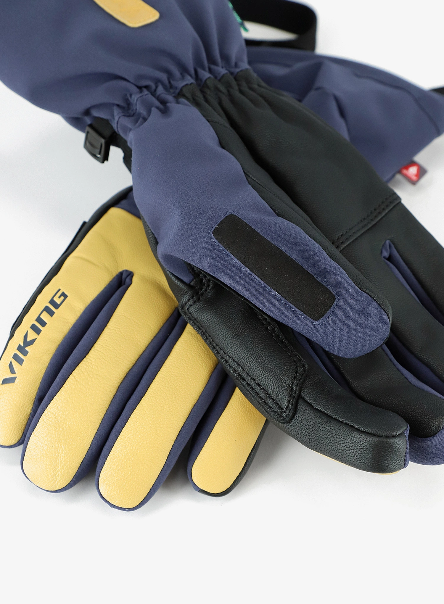 Rękawice narciarskie Viking Norvik Pro Freeride - navy/light brown