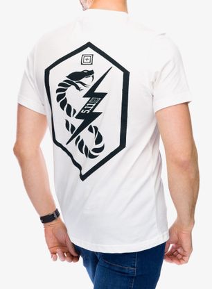 Koszulka bawełniana 5.11 PT-R Rope Snake S/S - marshmallow