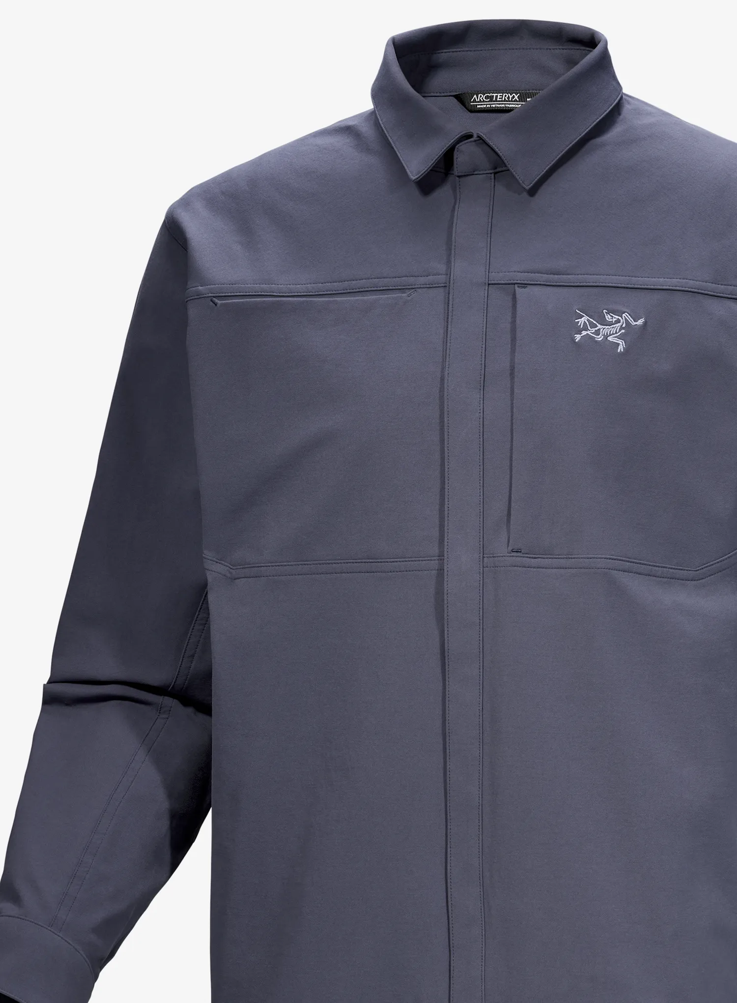 Koszula turystyczna Arcteryx Cronin Cotton Overshirt - dk stratus