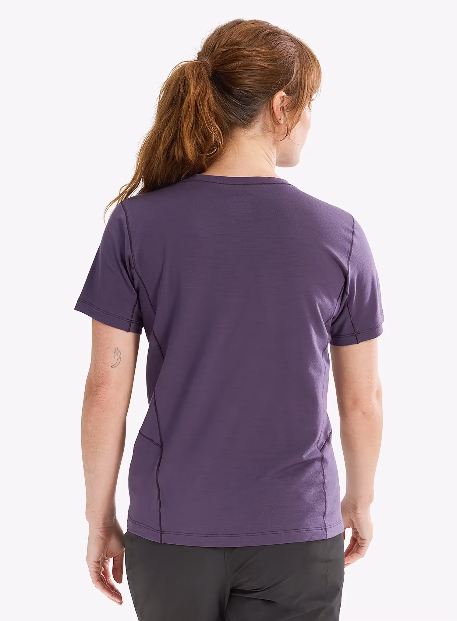 Koszulka merino damska Arcteryx Lana Merino Wool Crew SS - moondrop