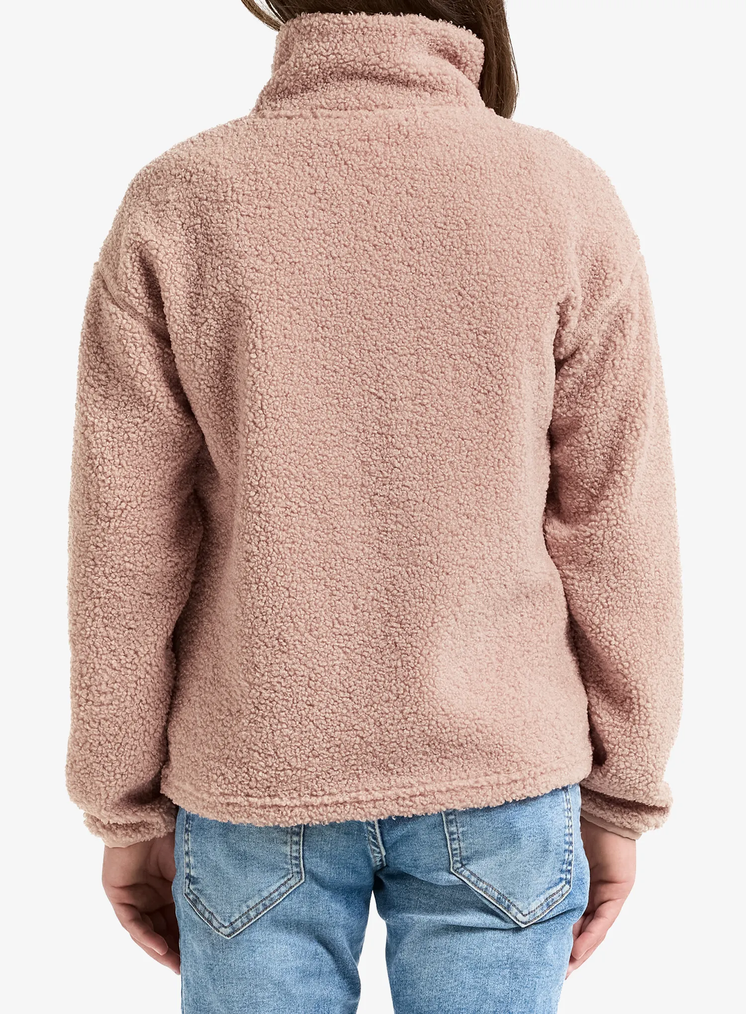 Bluza dziecięca Didriksons Zir FZ - vintage pink