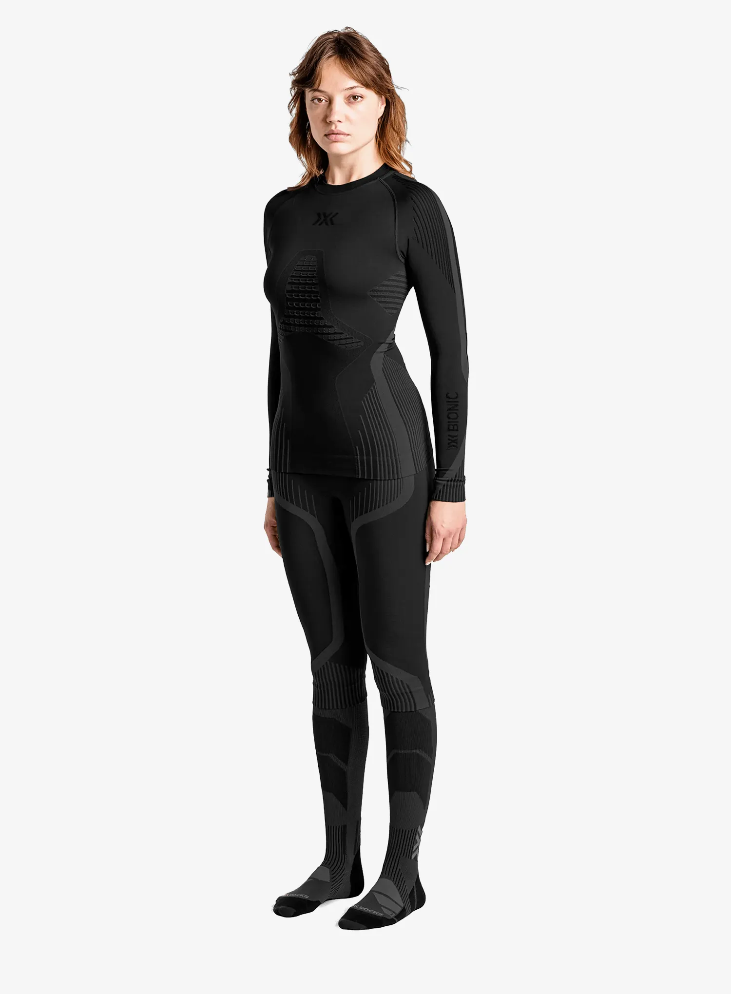 Bluza termoaktywna damska X-Bionic Invent Shirt LS - x black